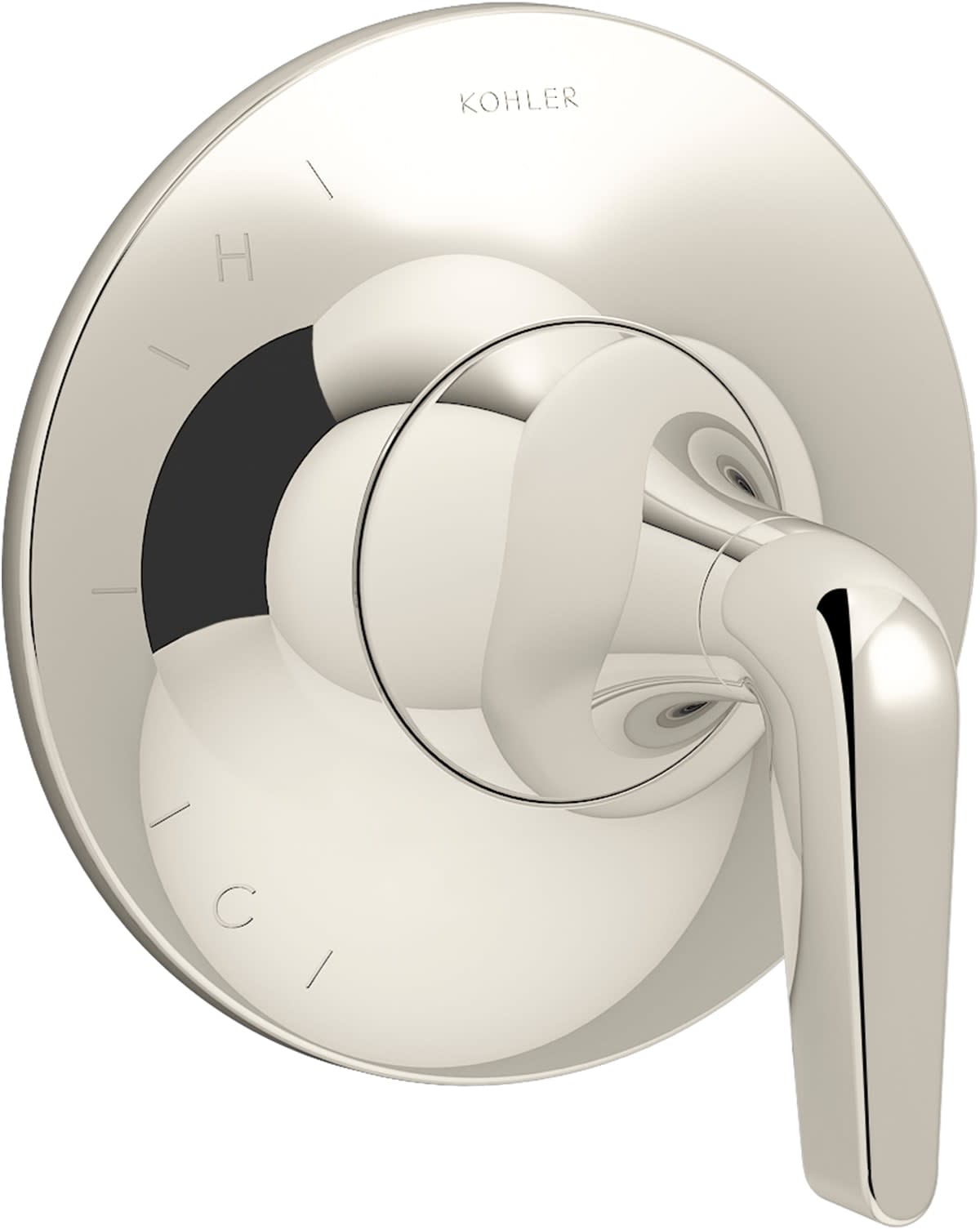 Photos - Shower System Kohler K-TS24617-4 Tempered Pressure Balanced Valve Trim Only with Single Lever Handle - Less Rough In Vibrant Polished Nick 