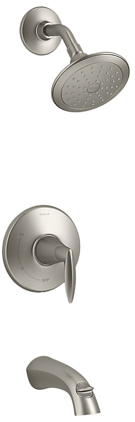 Photos - Shower System Kohler K-TS45104-4G Alteo Tub and Shower Trim Package with 1.75 GPM Single Function Shower Head Vibrant Brushed Nickel Showe