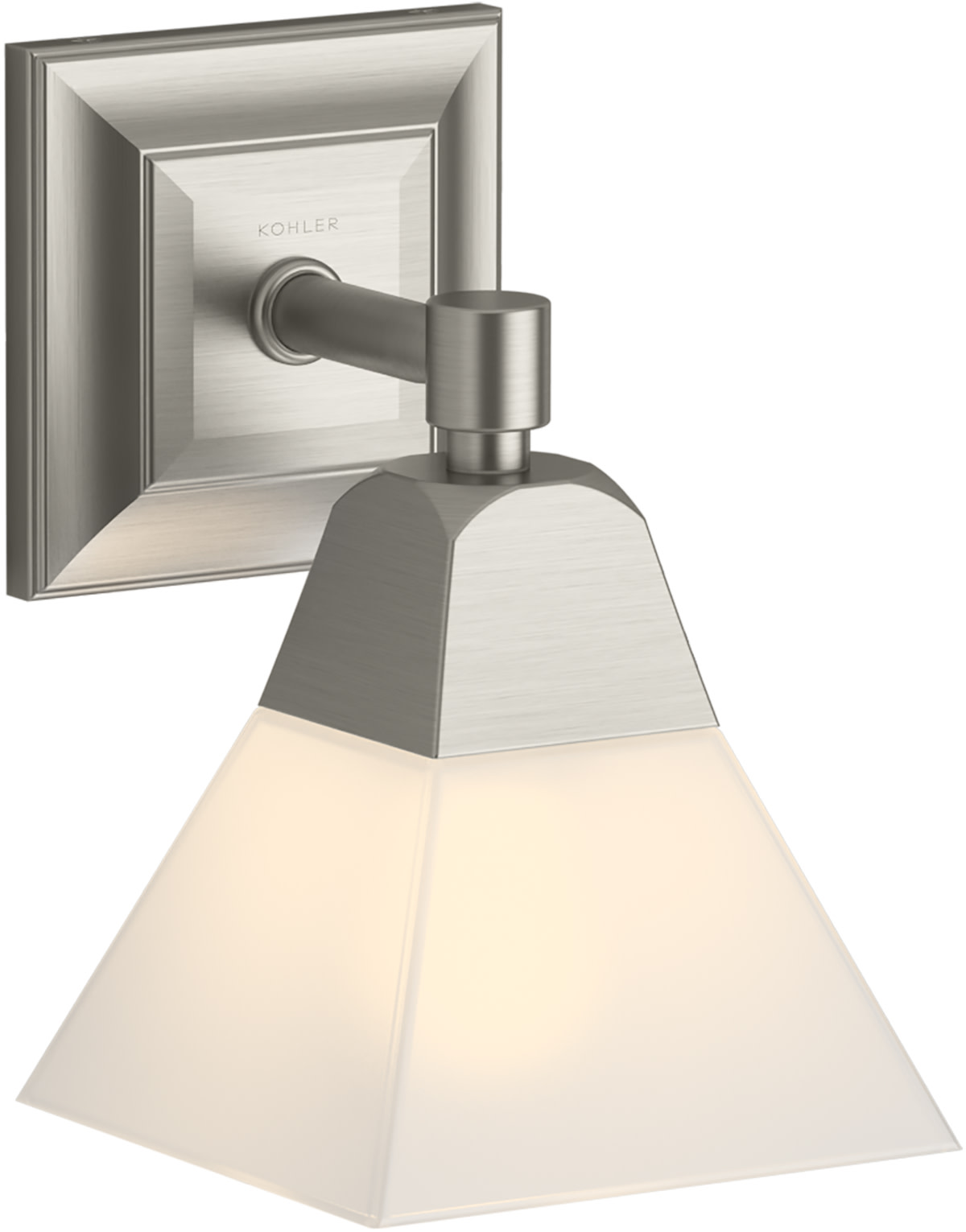 Photos - Chandelier / Lamp Kohler Lighting 23686-SC01 Memoirs 6" Wide 1 Light Wall Sconce Brushed Nickel Indoor Lighting Wall Sconces 23686-SC01-BNL 