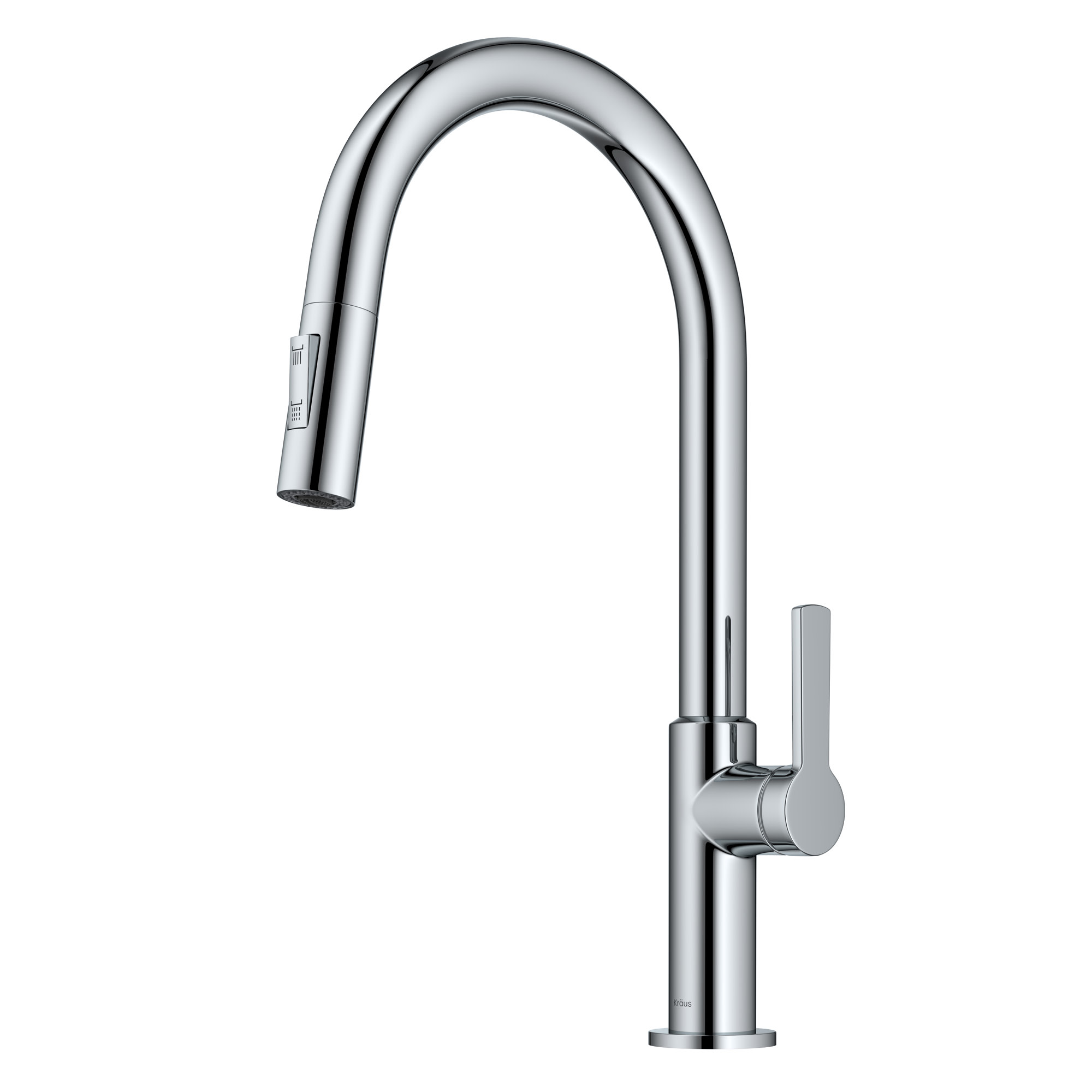 Photos - Tap Kraus KPF-2820 Oletto 1.8 GPM Single Handle Pull Down Kitchen Faucet Chrome Faucet Kitchen Single Handle KPF-2820CH 