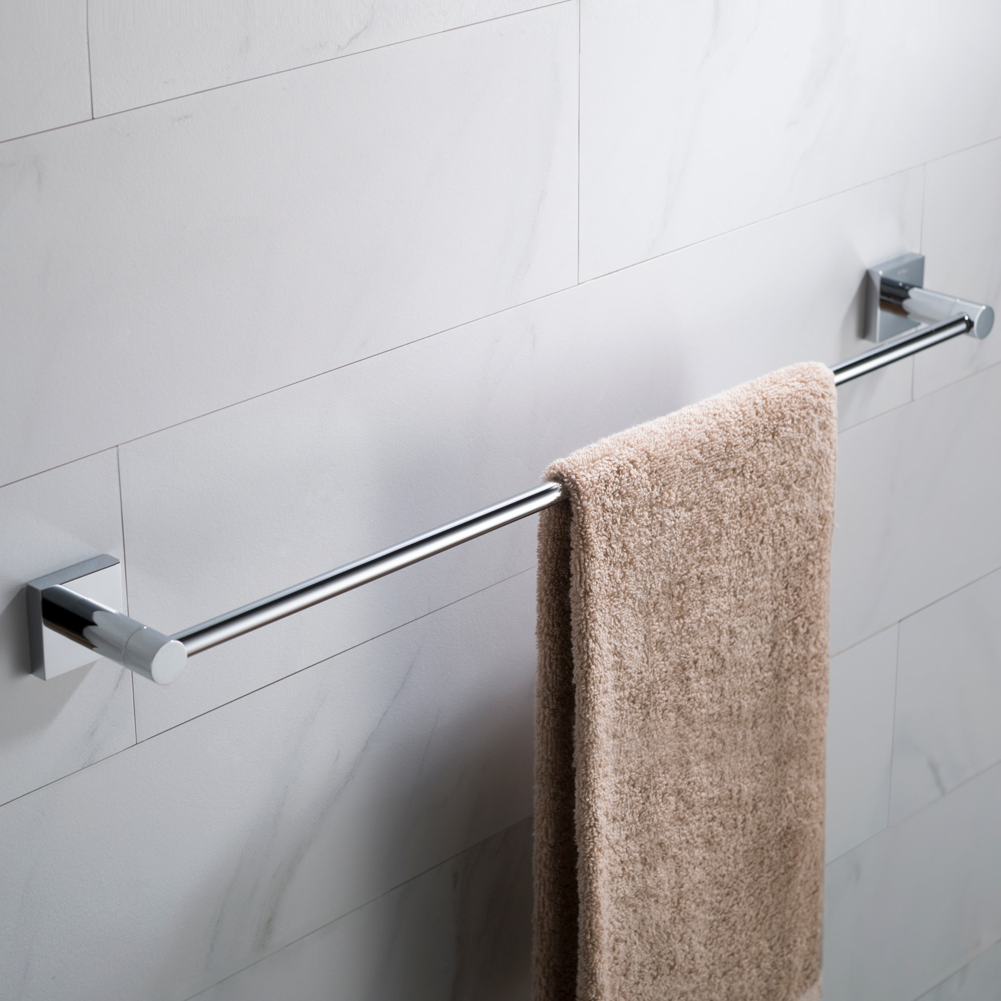 Photos - Towel Holder Kraus KEA-17737 Ventus 26" Towel Bar Chrome Bathroom Hardware and Accessories Bathroom Hardware Towel Bars KEA-17737CH 