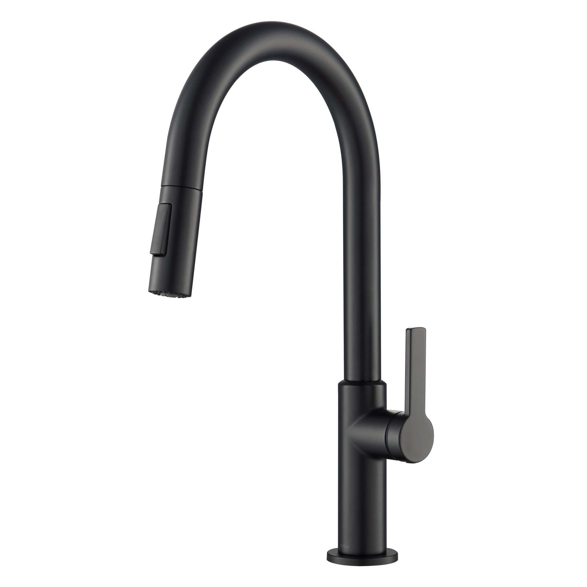 Kraus KPF-2820 Oletto 1.8 GPM Single Handle Pull Down Kitchen Faucet Matte Black Faucet Kitchen Single Handle