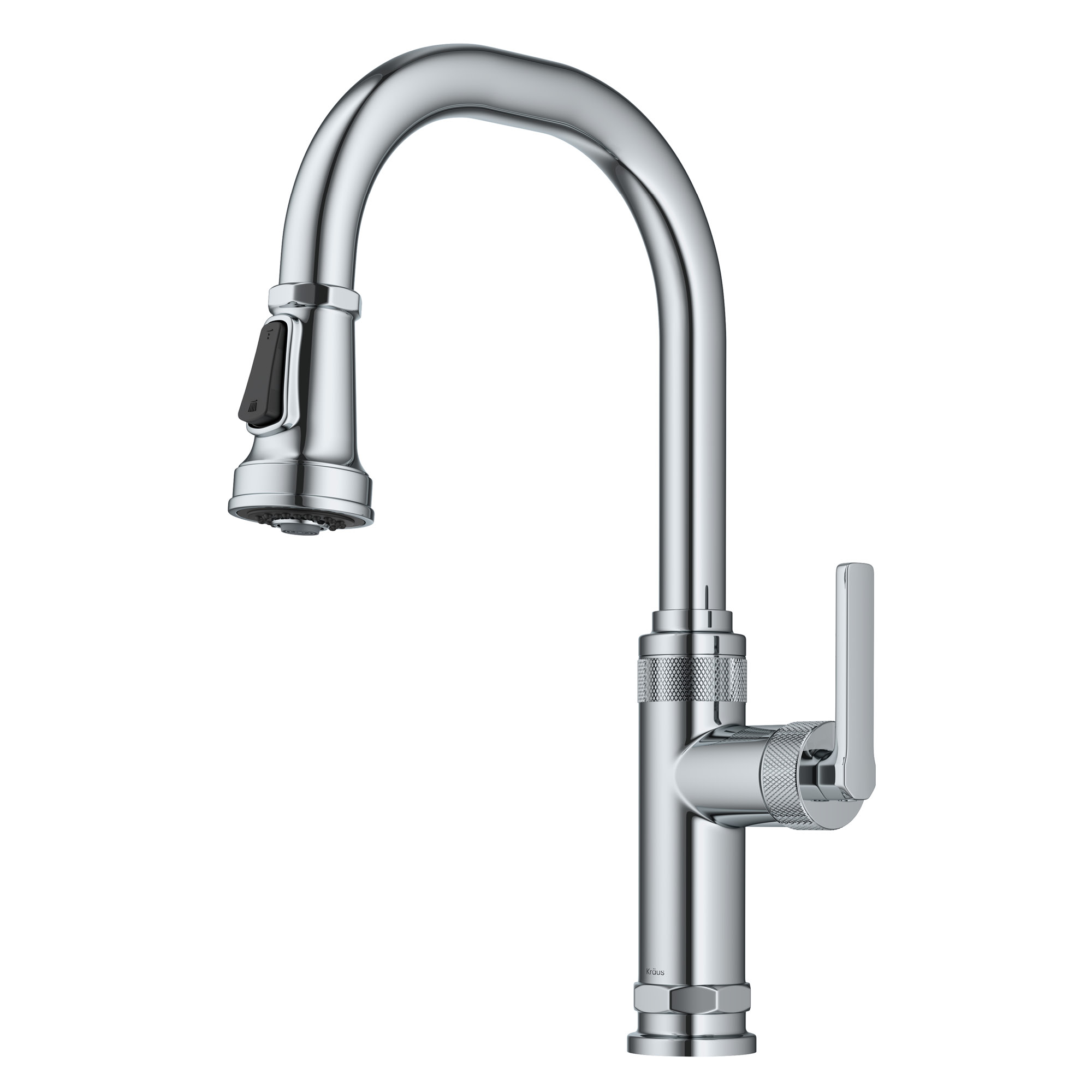 Kraus KPF-4102 Allyn 1.8 GPM Single Hole Pull Down Kitchen Faucet Chrome Faucet Kitchen Single Handle