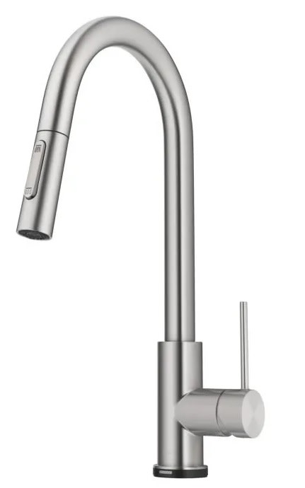Kraus KTF-3104 Oletto 1.8 GPM Single Hole Pull Down Kitchen Faucet with Touch Activation Spot Free Stainless Steel Faucet Kitchen Single Handle