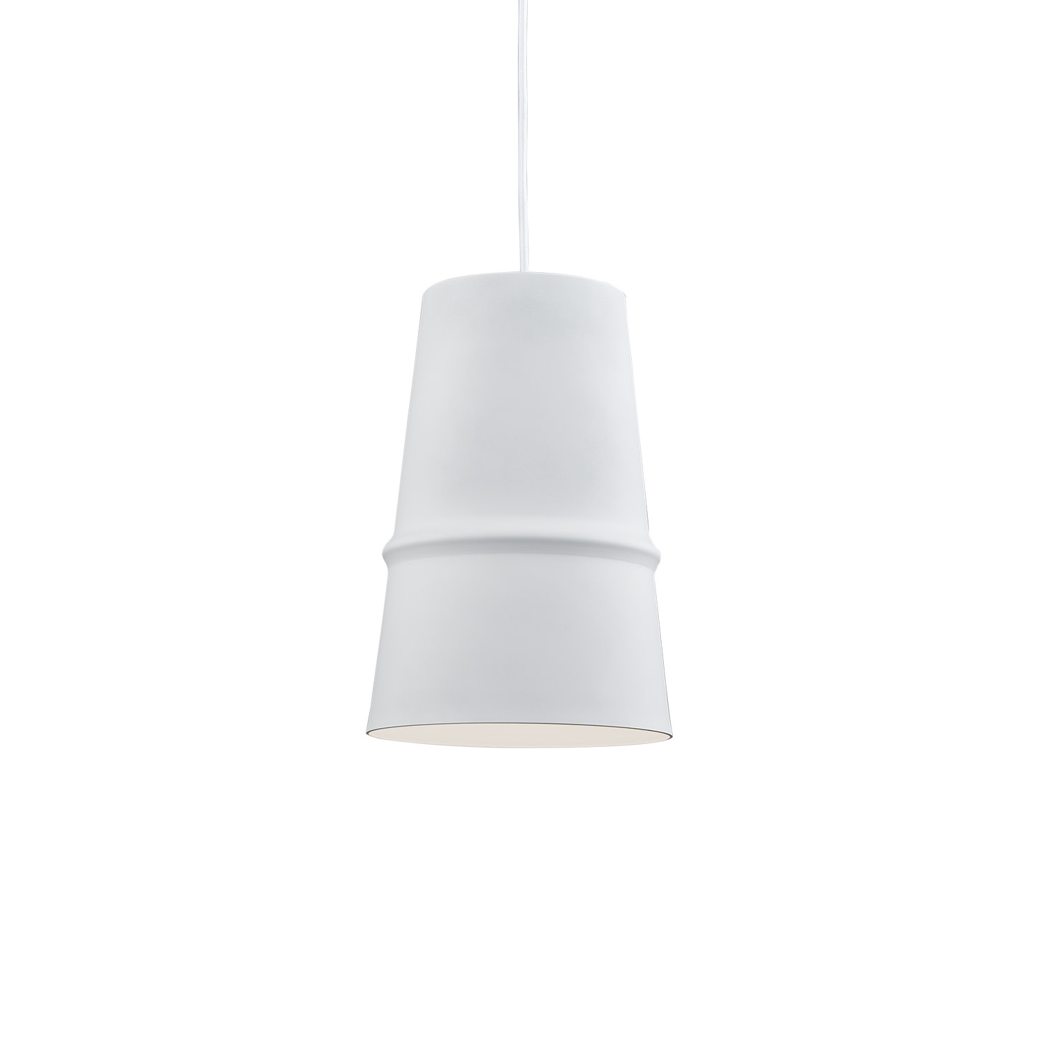 Photos - Chandelier / Lamp Kuzco Lighting 492208 Castor 8" Wide Mini Pendant White Indoor Lighting Pendants 492208-WH