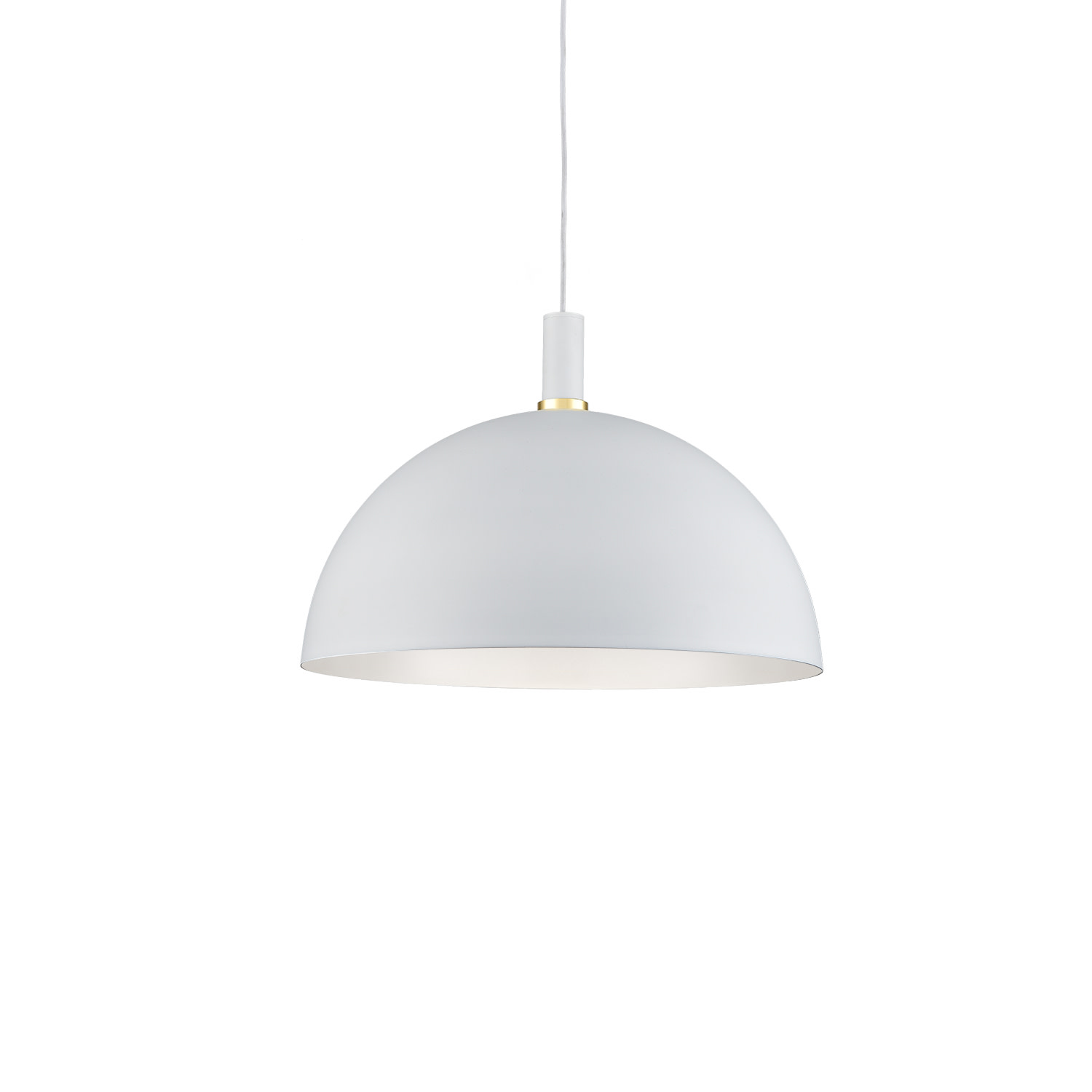 Photos - Chandelier / Lamp Kuzco Lighting 492324 Archibald 24" Wide Pendant White / Gold Indoor Lighting Pendants 492324-WH/GD
