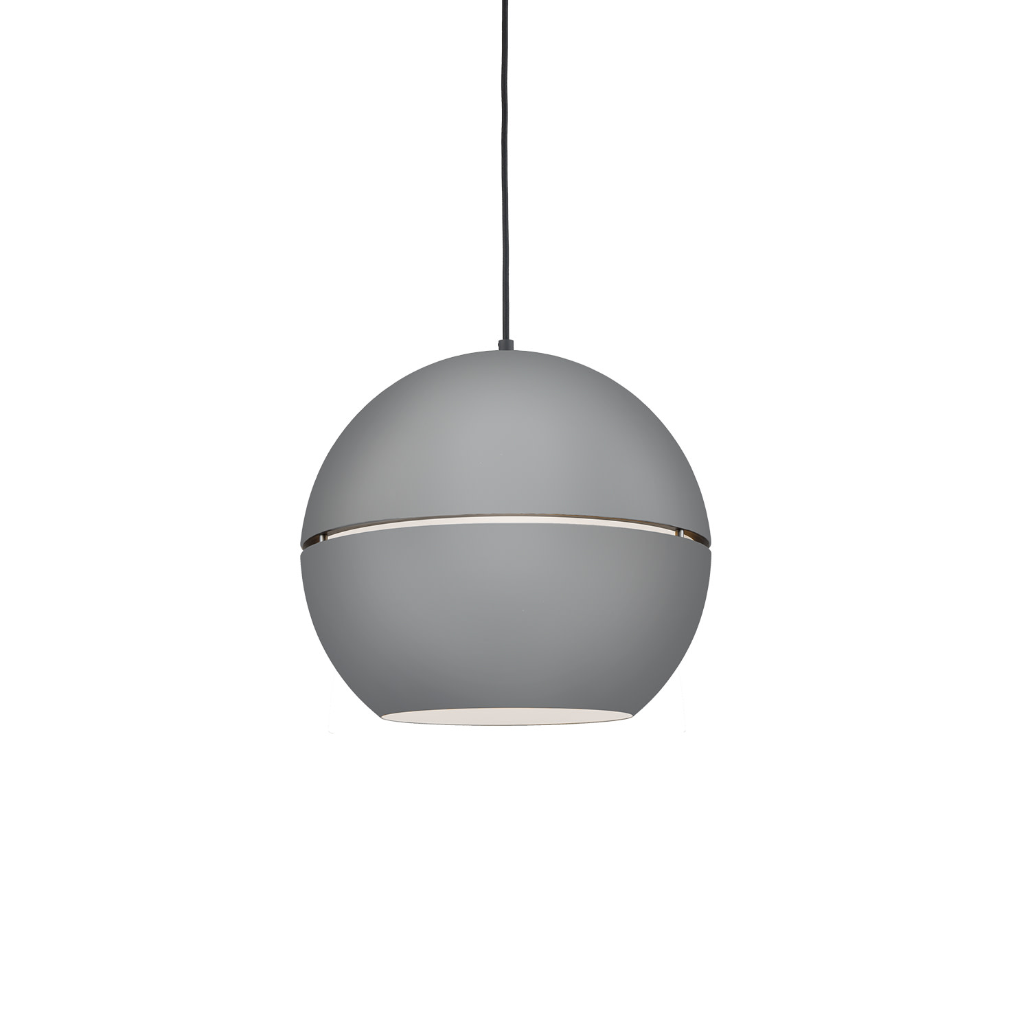 Photos - Chandelier / Lamp Kuzco Lighting 494016 Lucas 16" Wide Pendant Gray Indoor Lighting Pendants 494016-GY