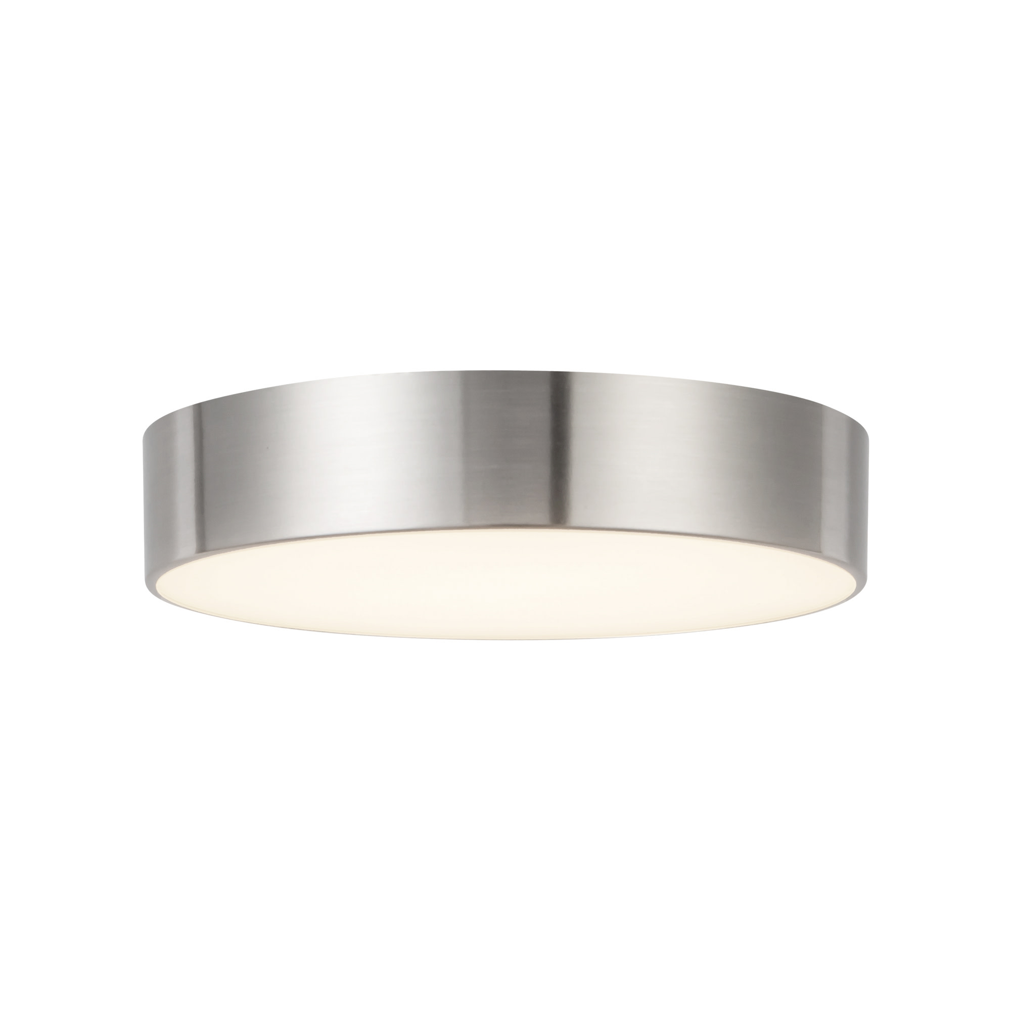 Photos - Chandelier / Lamp Wide Kuzco Lighting FM0703606 Musa 6"  LED Flush Mount Drum Ceiling Fixture Brushed Nickel Indoor Lighting Ceiling Fixtures F 