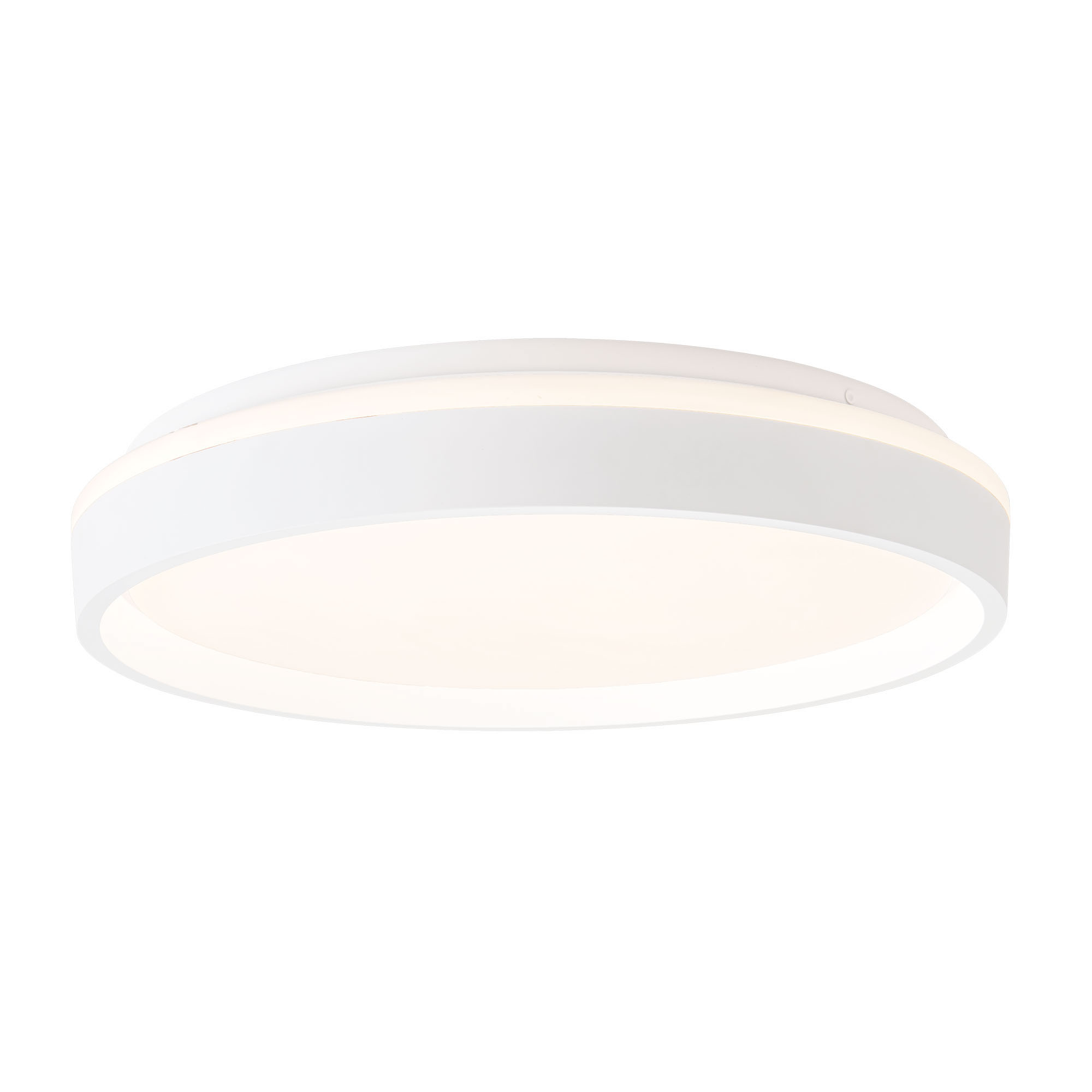 Photos - Chandelier / Lamp Wide Kuzco Lighting FM0743916 Beanie 15"  LED Flush Mount Drum Ceiling Fixture White Indoor Lighting Ceiling Fixtures Flush M 
