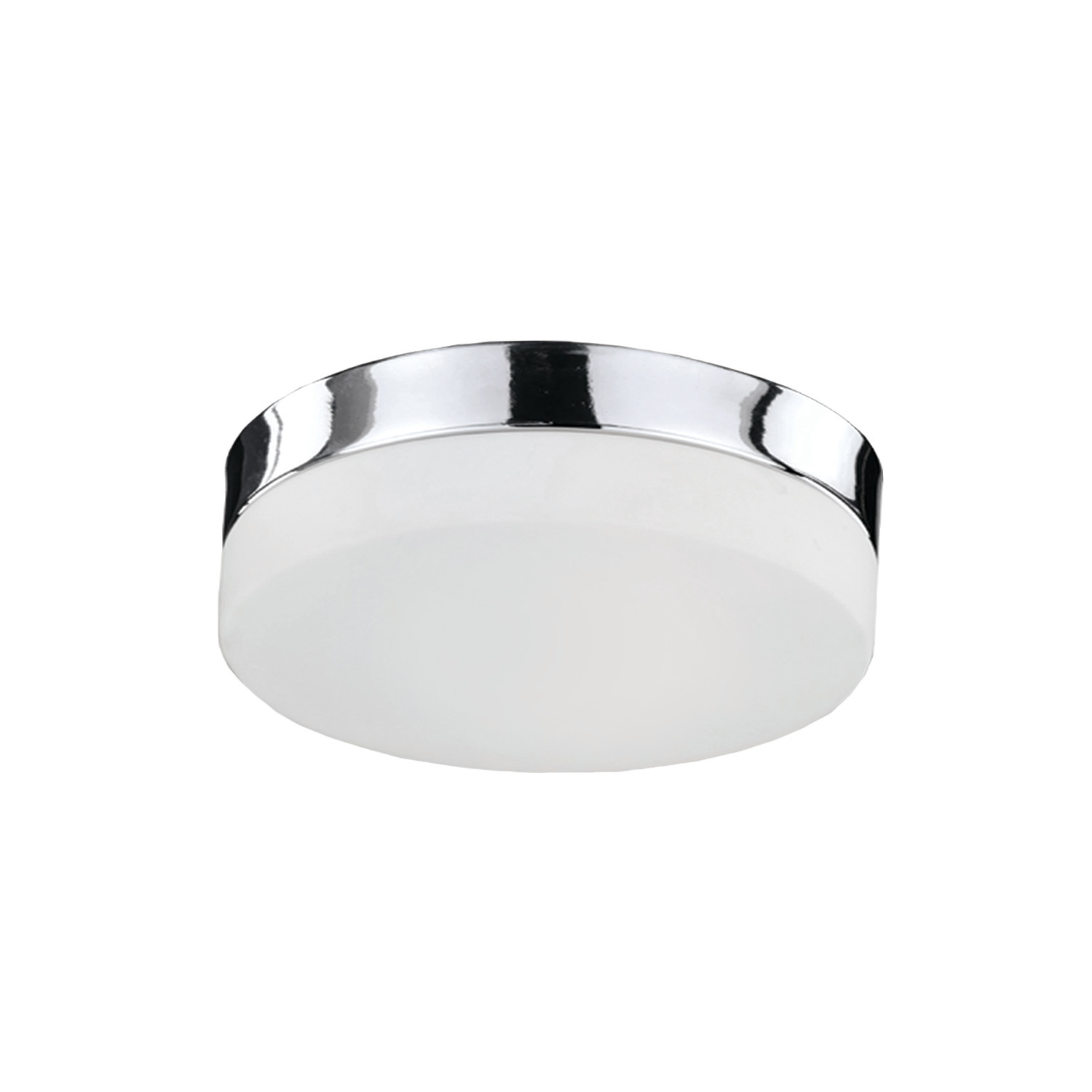 Photos - Chandelier / Lamp Kuzco Lighting FM2011 Lomita 11" Wide LED Flush Mount Drum Ceiling Fixture Chrome Indoor Lighting Ceiling Fixtures Flush Mou