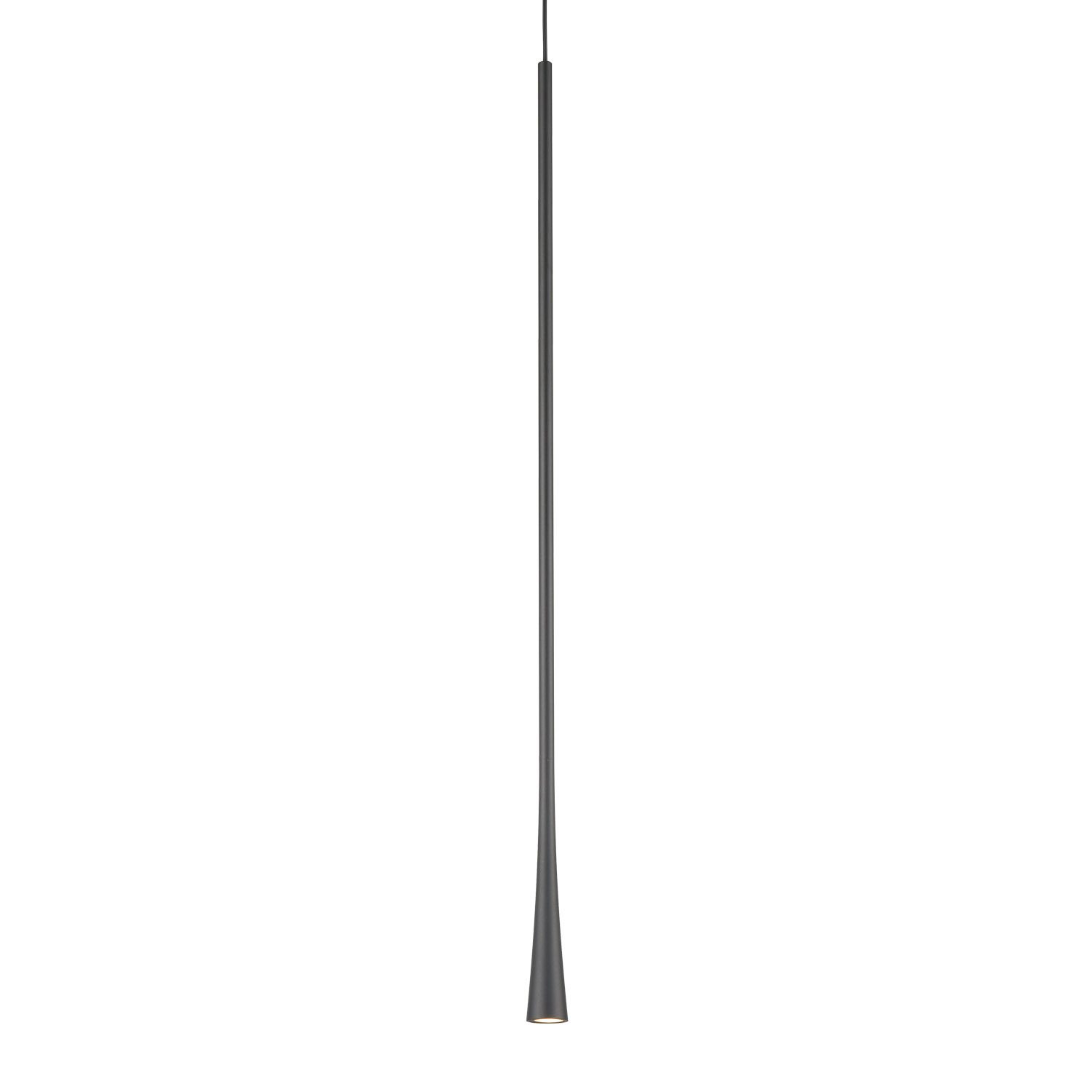 Photos - Chandelier / Lamp Kuzco Lighting PD15832 Taper 31-1/2" Tall LED Mini Pendant Black Indoor Lighting Pendants PD15832-BK