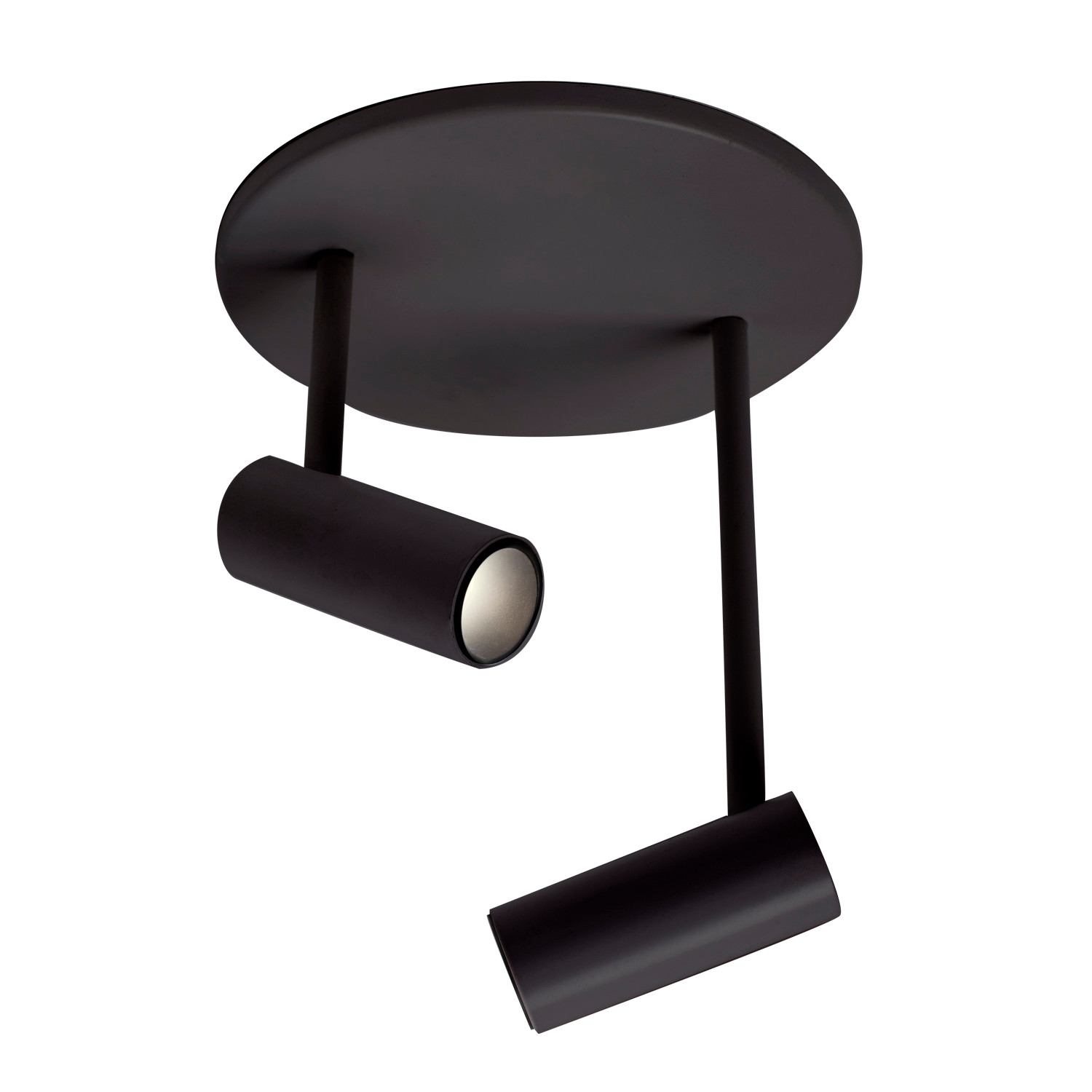 Photos - Chandelier / Lamp Kuzco Lighting SF15002 Downey 2 Light 2" Tall LED Accent Light Ceiling Fixture Black Indoor Lighting Ceiling Fixtures Accent