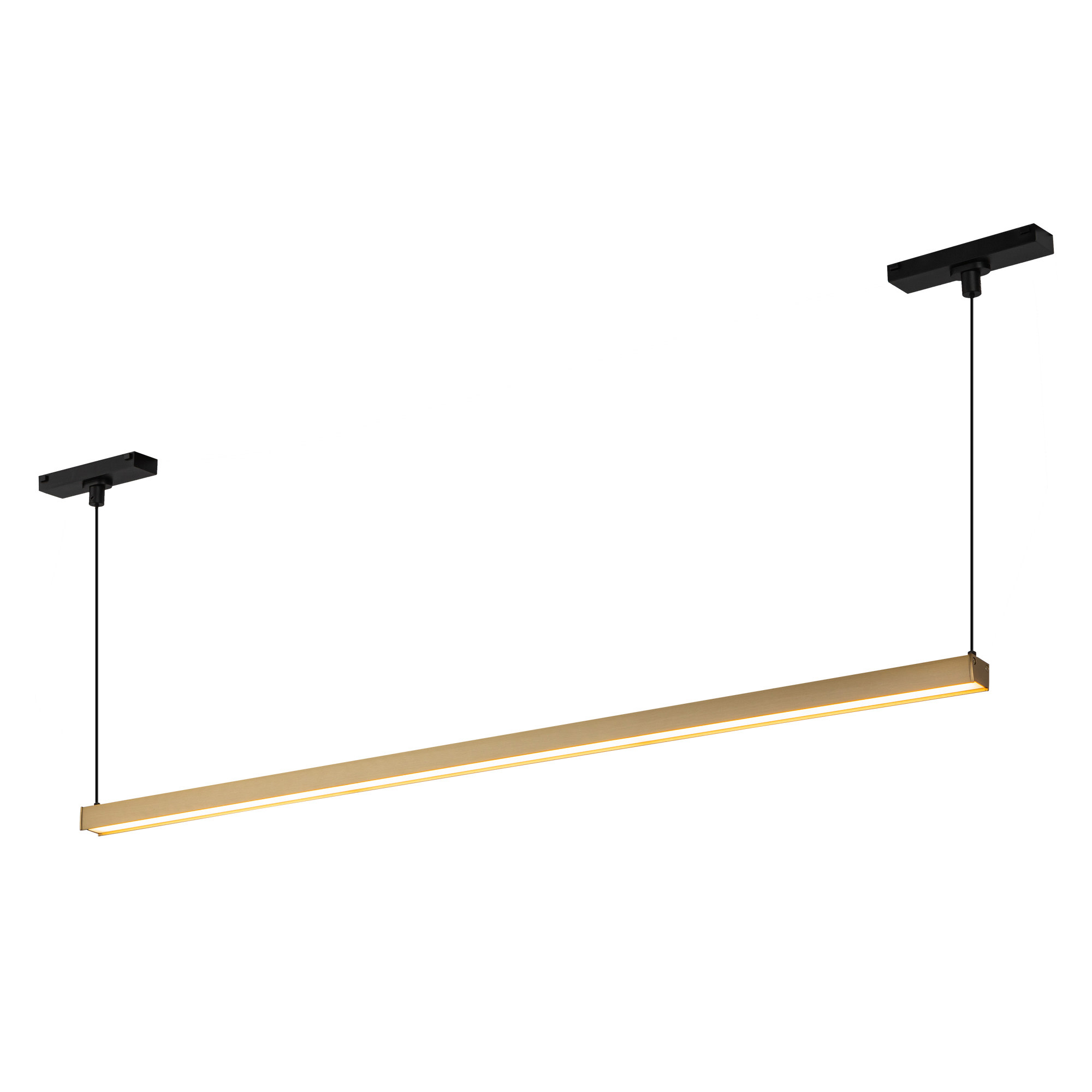 Kuzco Lighting TRL28133-4K Mira 33" Wide 4000K LED Linear Pendant Brushed Gold Track Lighting Pendants