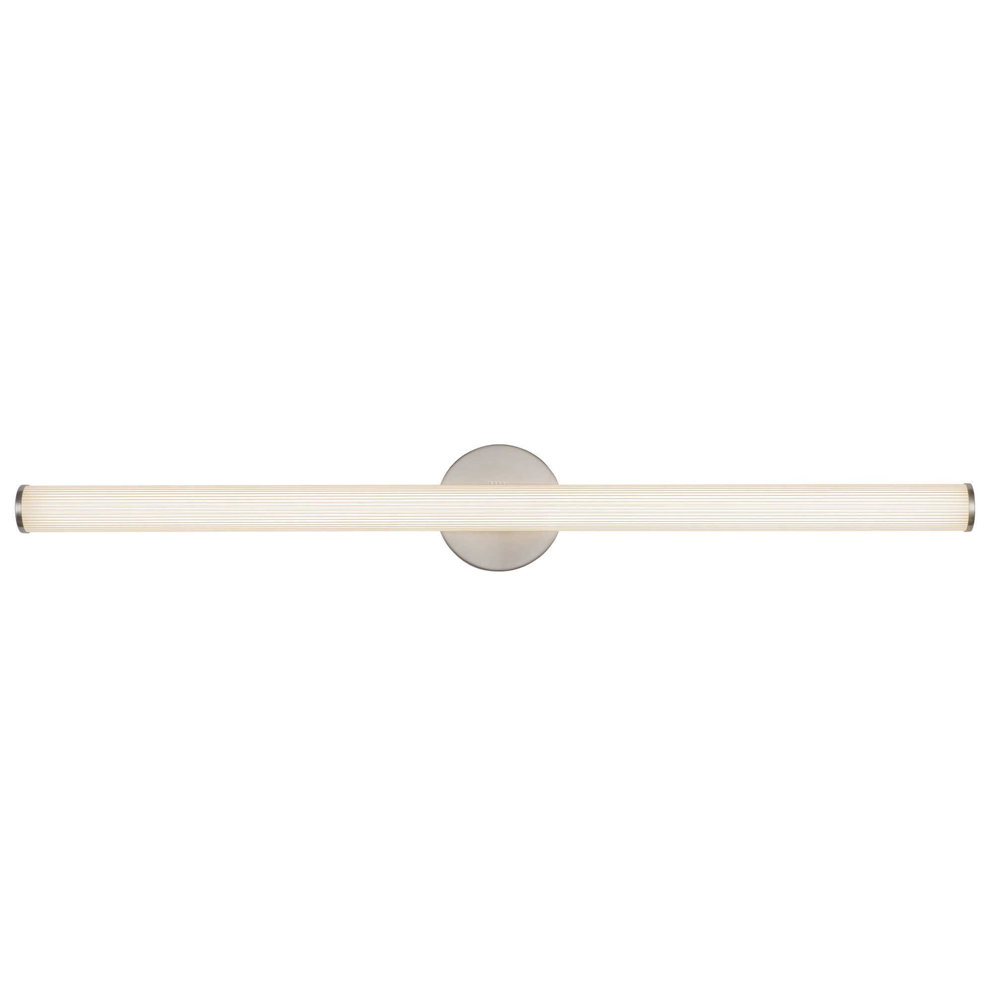 Photos - Chandelier / Lamp Wide Kuzco Lighting WS36-044 Vire 36"  LED Bath Bar with Ribbed Frosted Acrylic Shade Brushed Nickel Indoor Lighting Bathroom 