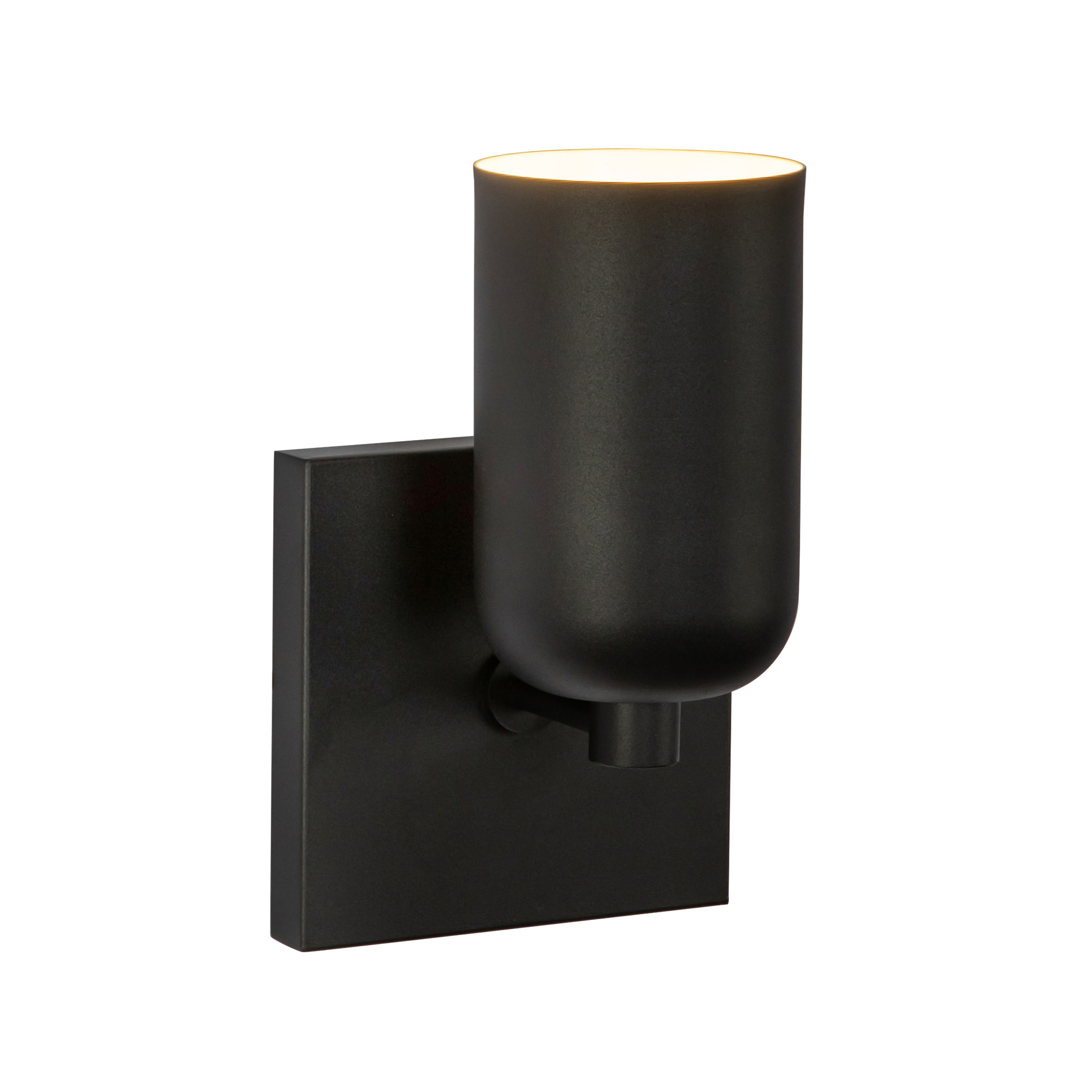 Photos - Chandelier / Lamp Kuzco Lighting WS57704 Nola 9" Tall Wall Sconce Black Indoor Lighting Wall Sconces WS57704-BK