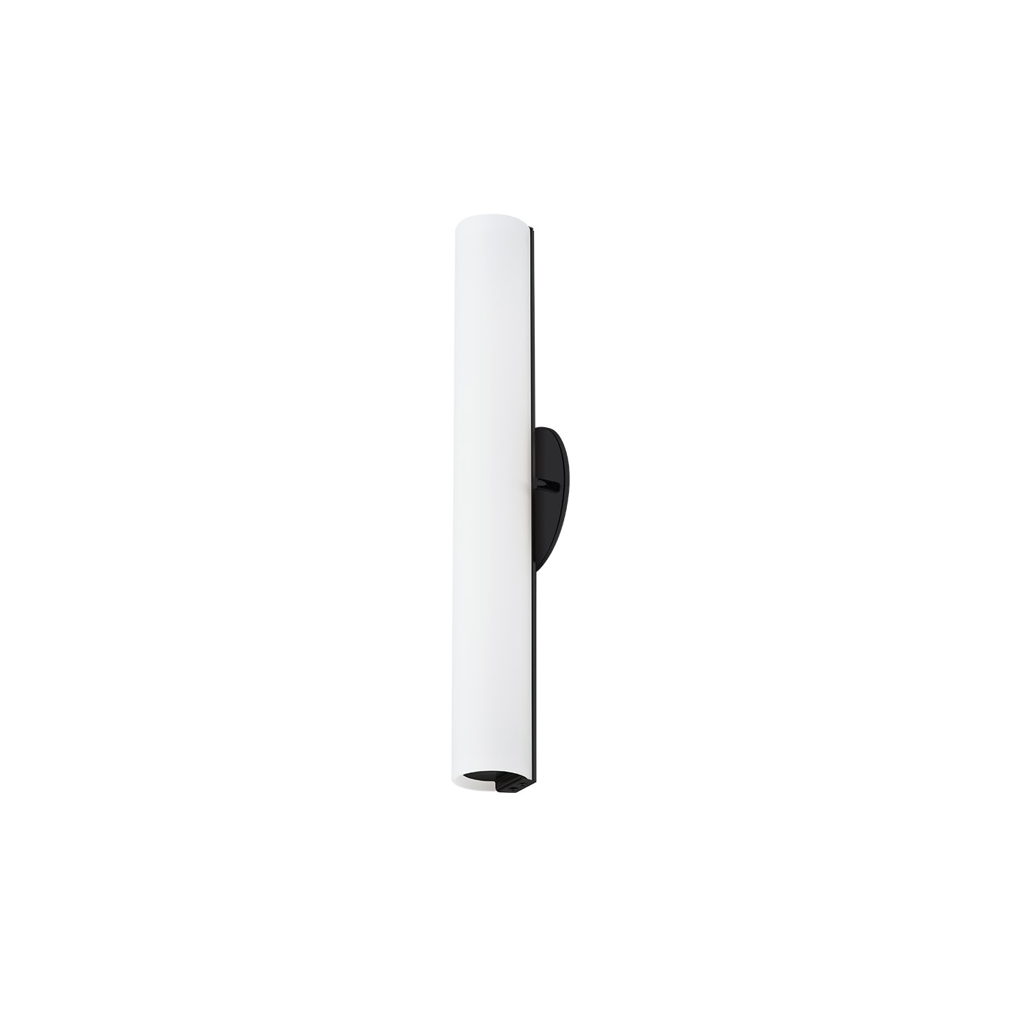 Photos - Chandelier / Lamp Kuzco Lighting WS8318 Bute 18" Tall LED Wall Sconce Black Indoor Lighting Wall Sconces WS8318-BK