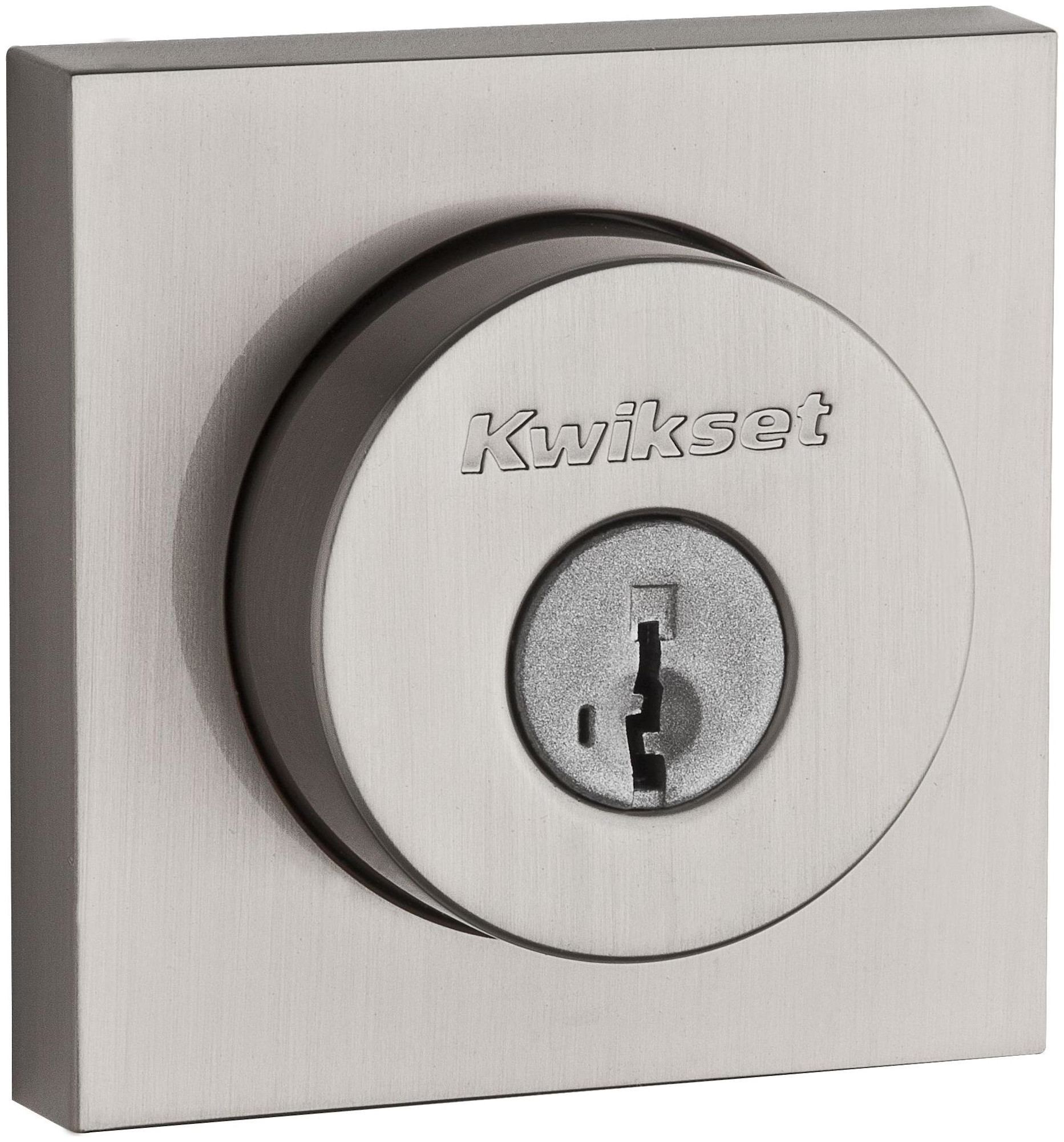 Photos - Door Lock Rose Kwikset 158SQT-S.STRKP Halifax Square  Single Cylinder Deadbolt SmartKey with 6AL Latch and Square Corner Round Corner a 
