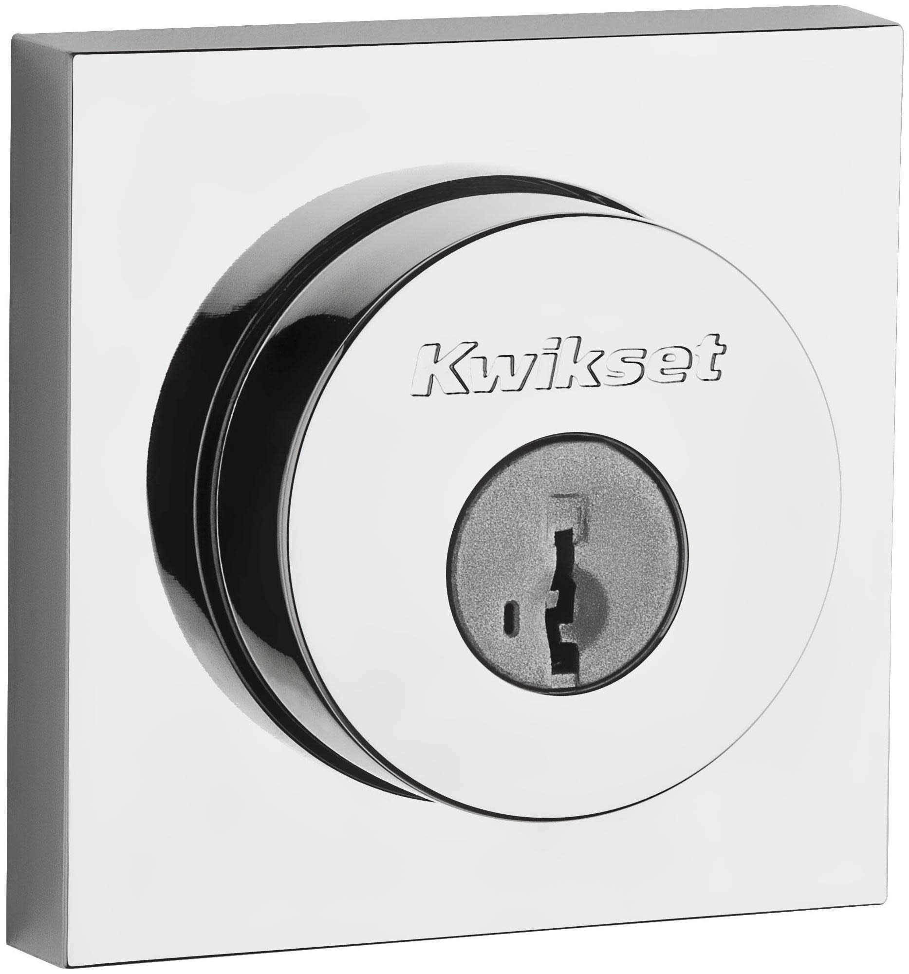 Photos - Door Lock Rose Kwikset 158SQT-S.STRKP Halifax Square Single Cylinder Deadbolt SmartKey with 6AL Latch and Square Corner Round Corner a