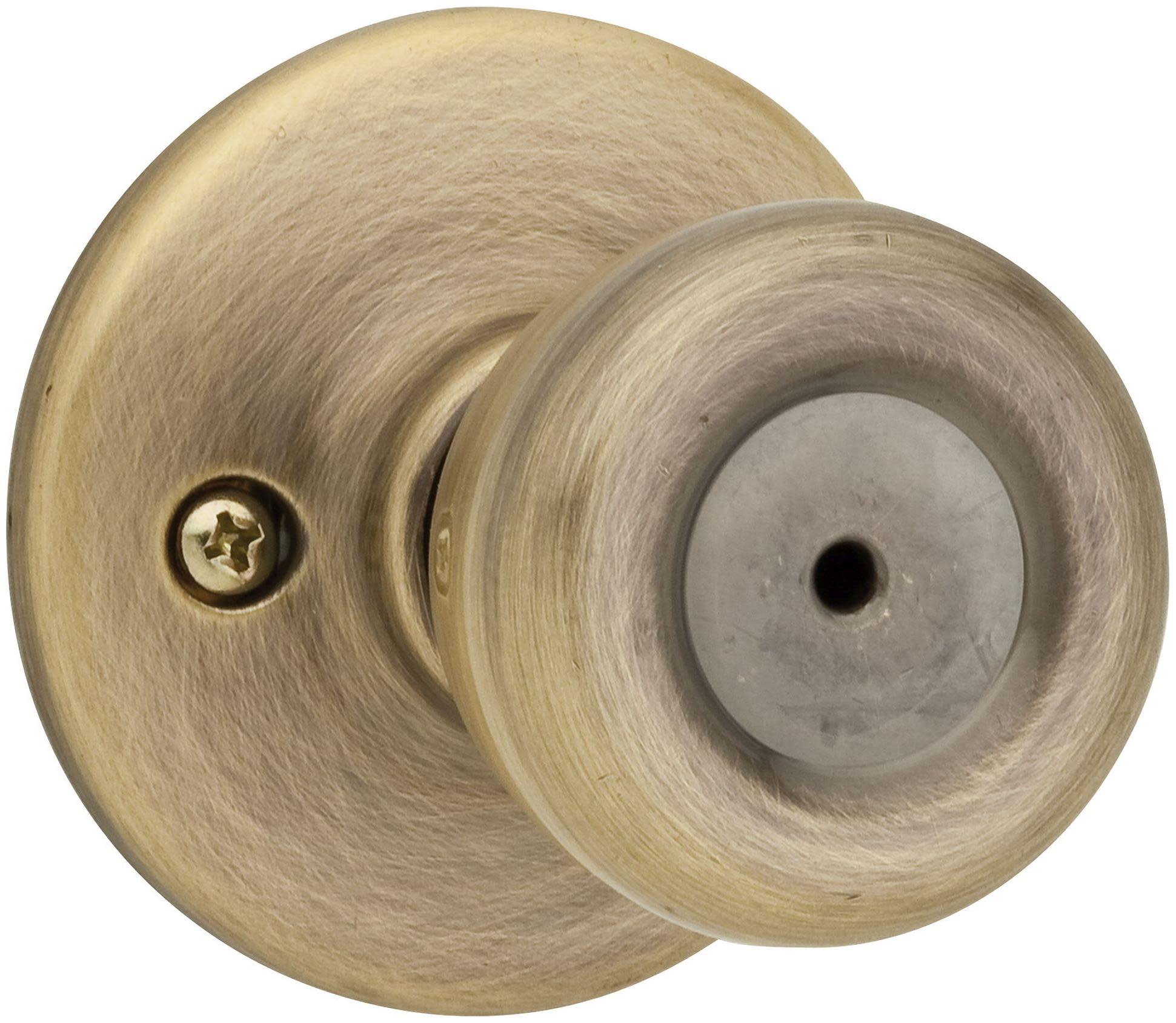 Photos - Door Handle Security Kwikset  Series Tylo Privacy Door Knobset - Antique Brass - 300T-5V1 300T-5 