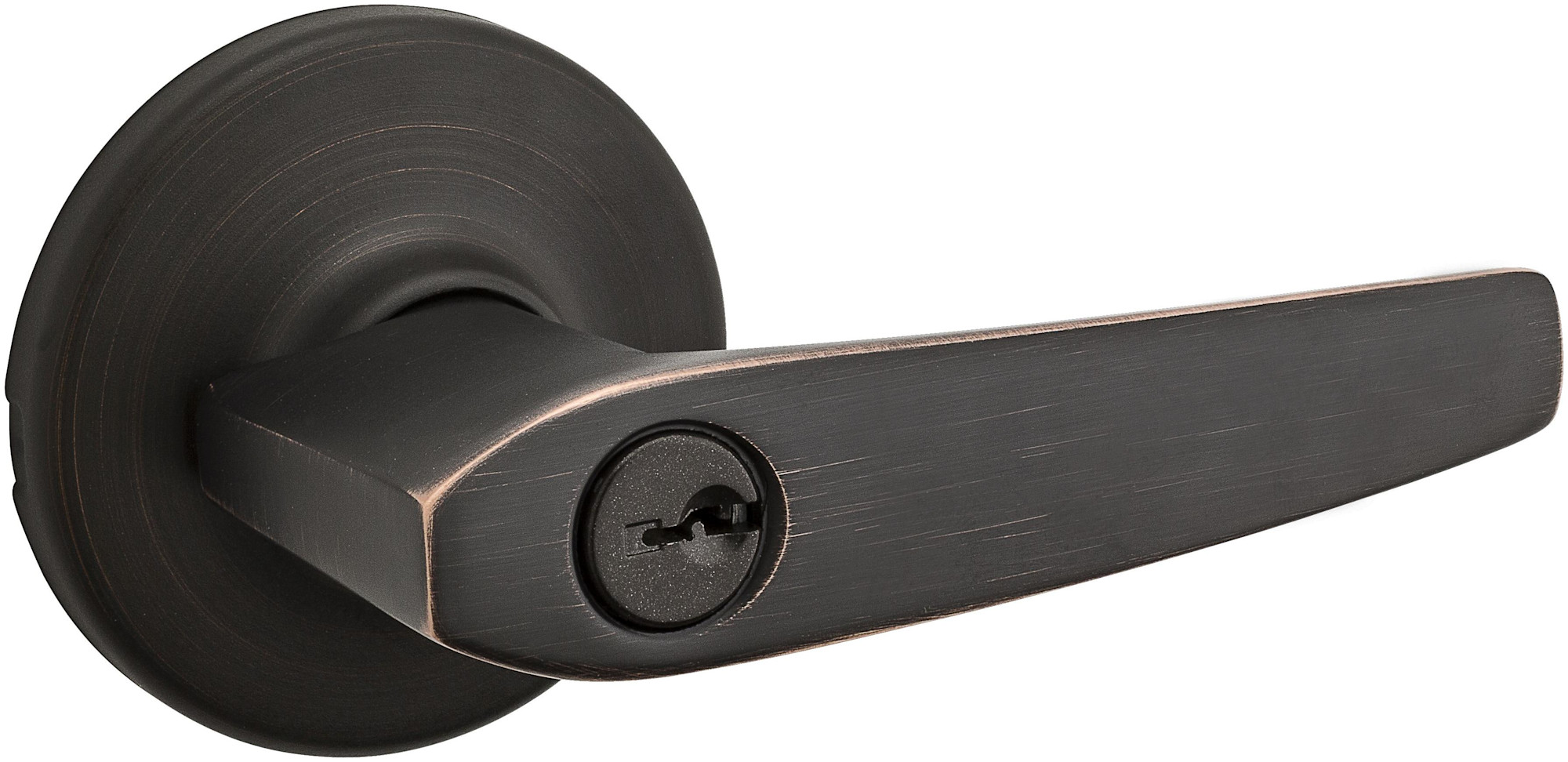 Photos - Door Handle Maximum Kwikset 405DL  Series Delta Single Cylinder Keyed Entry Door Leverset Venetian Bronze Door Hardware Door Levers Keyed 