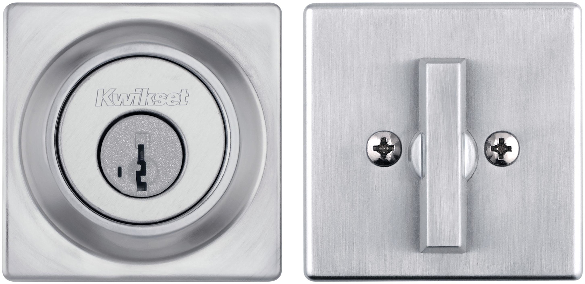 Photos - Door Lock Deadbolt Kwikset 660SQT-S 660 Series  Single Cylinder Keyed Entry  with SmartKey Satin Chrome Door Hardware Deadbolts 