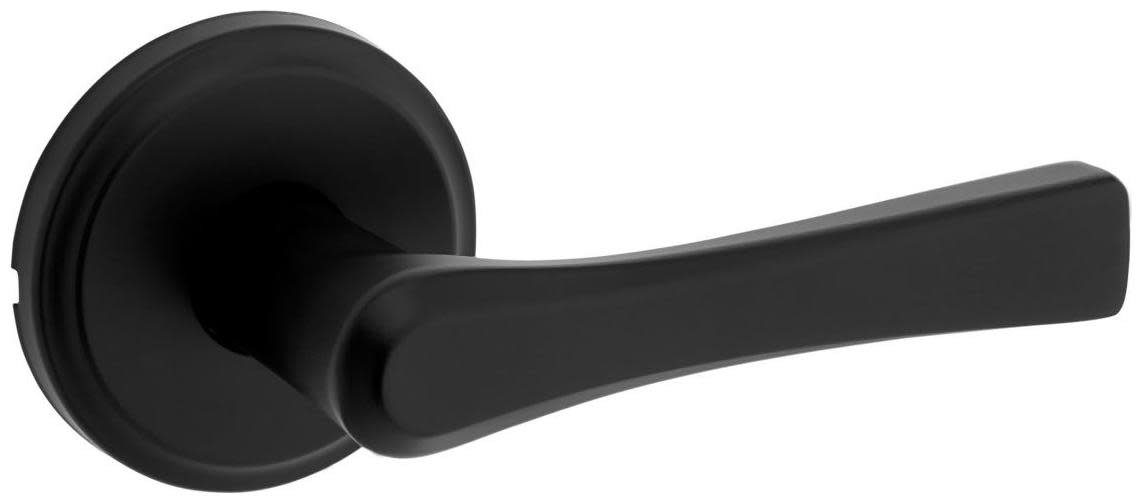 Photos - Door Handle Kwikset 720KAL Katella Passage Door Lever Set with Round Rose Matte Black Door Hardware Door Levers Passage Door Levers 720K