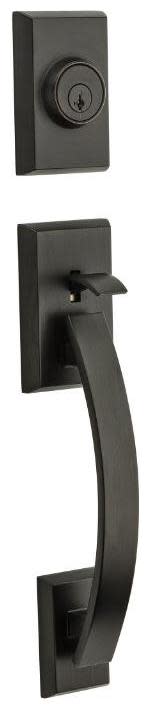 Kwikset 800TVHLIP-S.STRKP Tavaris Sectional Single Cylinder Keyed Entry Exterior Pack Handleset with SmartKey Venetian Bronze Door Hardware Handlesets