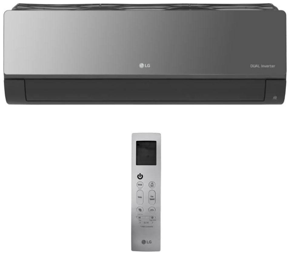 Photos - Air Conditioner LG KNUAK091A 9000 BTU Cooling / 10900 BTU Heating Mini Split Wall Mount Indoor Unit with Quiet Design and Hot Start Smoked C 