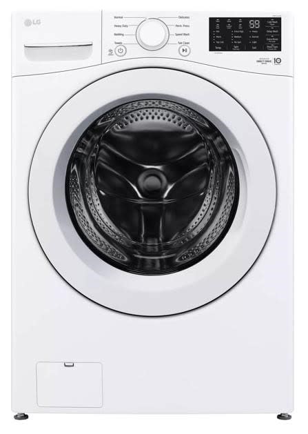 Photos - Washing Machine LG WM3470C 27 Inch Wide 5 Cu. Ft. Energy Star Certified Front Loading  with Tub Clean System White Laundry Ap 