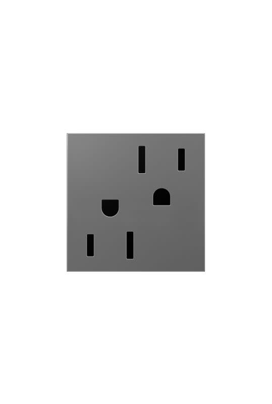 Photos - Socket Legrand ARTR1524-PACK Pack of (4) - adorne 15 Ampere Tamper-Resistant Electrical Outlet Magnesium Wall Controls Electrical O 