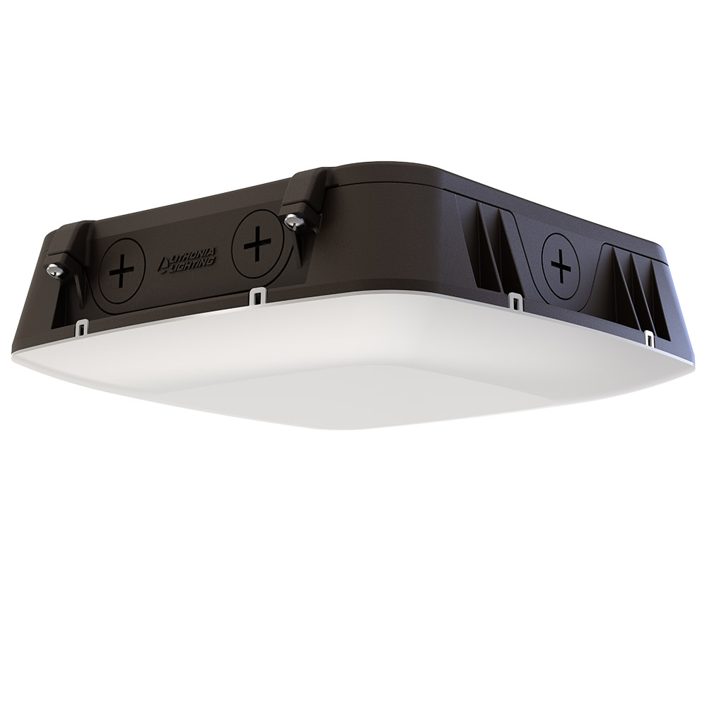 Photos - Floodlight / Street Light Wide Lithonia Lighting CNY LED ALO SWW2 UVOLT PE PIR M2 CNY 10"  Switchable White LED Outdoor Ceiling Fixture with Motion Sen 