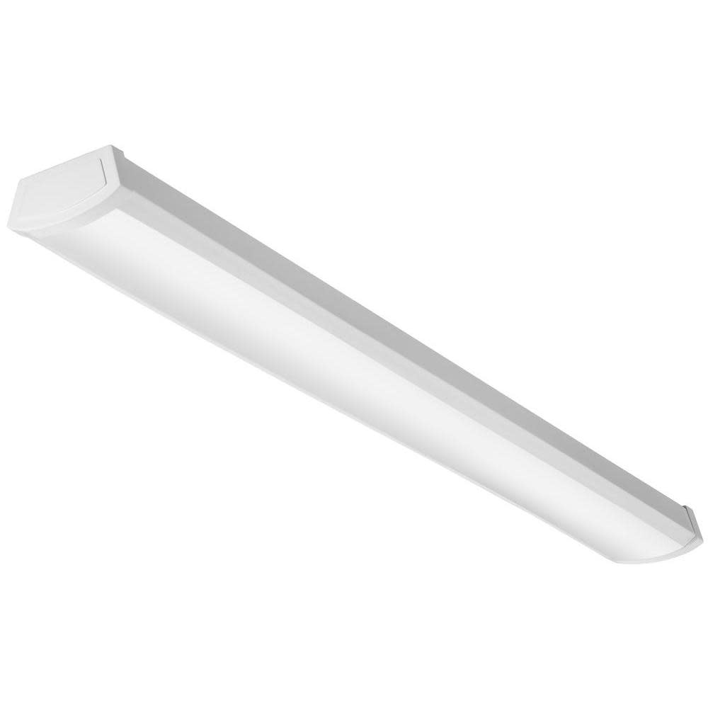 Photos - Chandelier / Lamp SELECT Lithonia Lighting FMLWL 48 840 Contractor  FMLWL 4-Foot LED Non-Dimming 120V 4000K Wraparound Light Fixture White Comm 