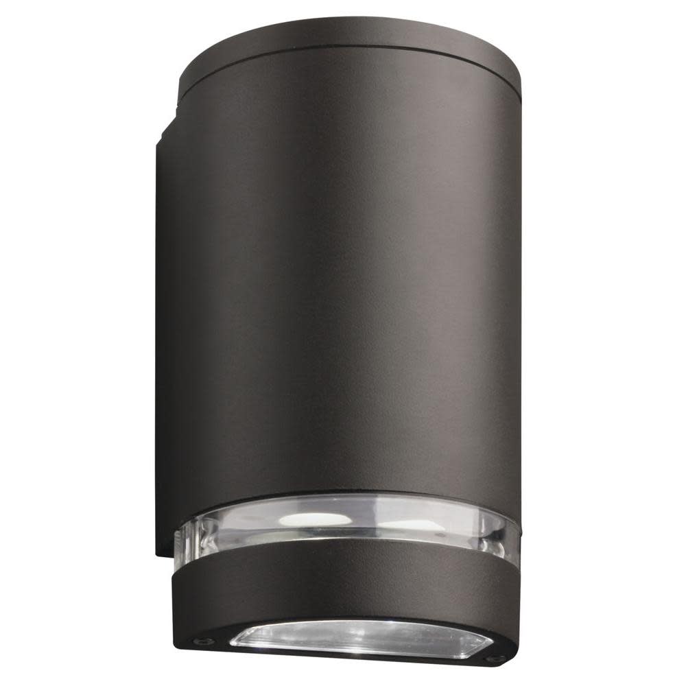 Photos - Floodlight / Street Light Clear Lithonia Lighting OLLWD LED MVOLT M6 8" Tall Integrated LED Outdoor Wall Sconce with  Polycarbonate Shade Dark Bronze / 