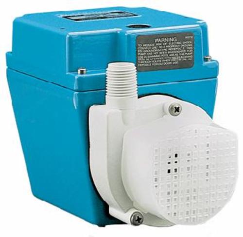 Little Giant 504186 1/12 HP 710 GPH 115V Small Submersible Permanently Lubricated Pump with 10" Power Cord Steel Pumps Utility Pumps Small Submersible