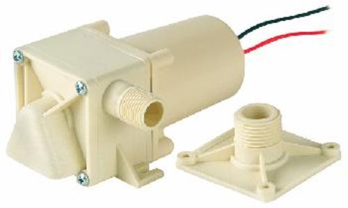 Little Giant 556001 Submersible or In-Line 12V DC 350 GPH Utility Pump White Pumps Sump Pumps Sump Pumps