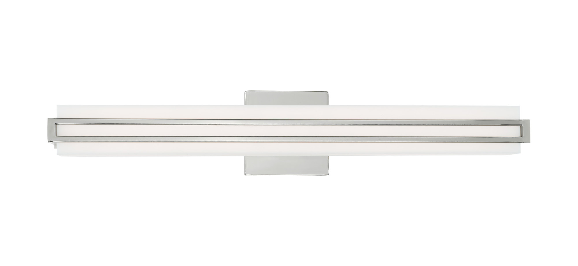 Photos - Chandelier / Lamp Fulton Livex Lighting 10193  Single Light 24" Wide Integrated LED Bath Bar Polished Chrome Indoor Lighting Bathroom Fixtures 