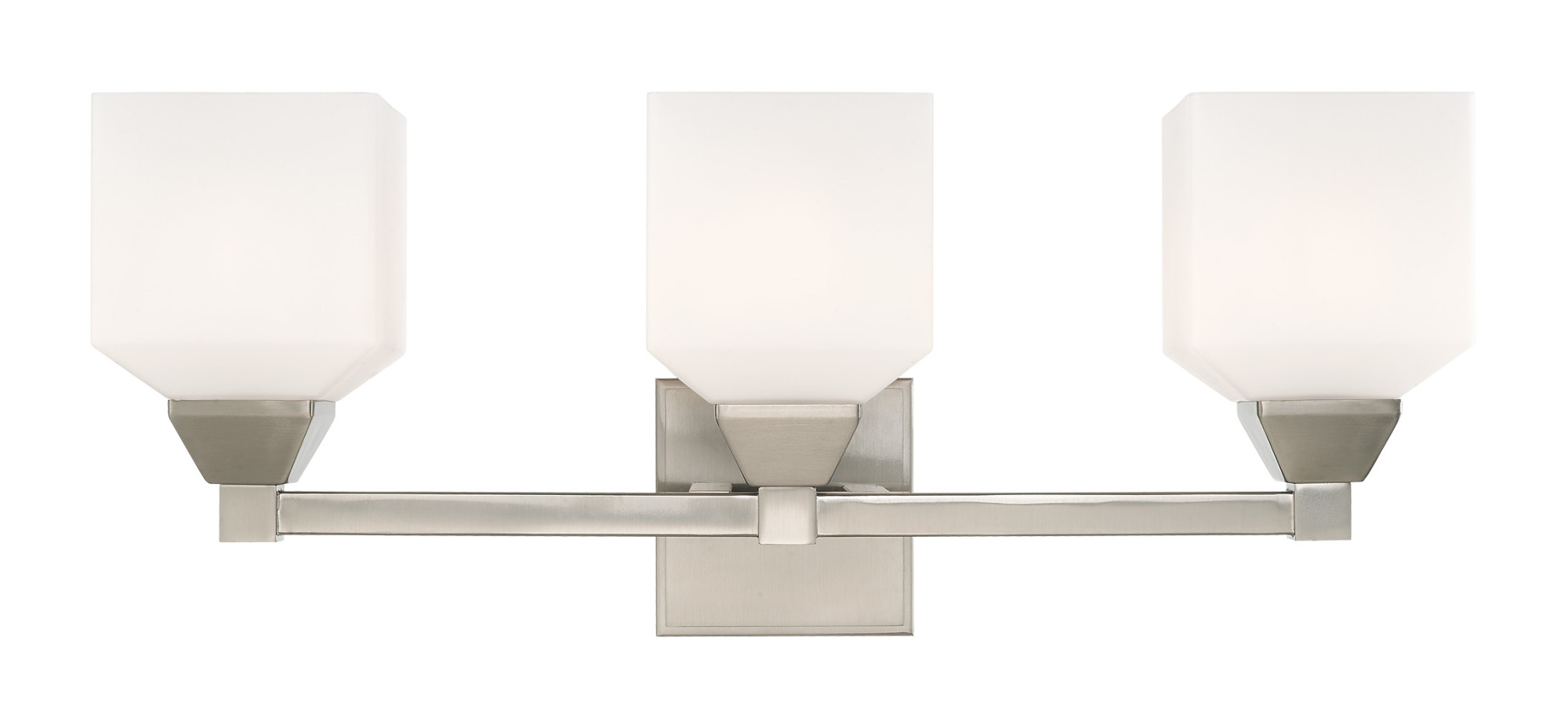 Photos - Chandelier / Lamp Aragon Livex Lighting 10283  3 Light 23" Wide Bathroom Vanity Light Brushed Nickel Indoor Lighting Bathroom Fixtures Vanity L 