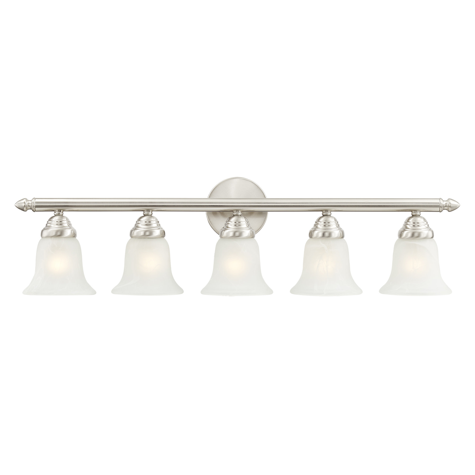 Photos - Chandelier / Lamp Neptune Livex Lighting 1065P  5 Light Bathroom Vanity Light Brushed Nickel Indoor Lighting Bathroom Fixtures Vanity Light 106 