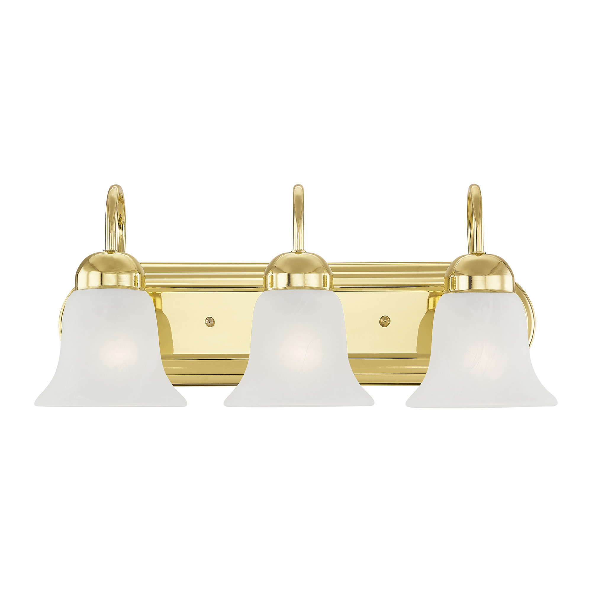 Photos - Chandelier / Lamp Riviera Livex Lighting 1073P  3 Light Bathroom Vanity Light Polished Brass Indoor Lighting Bathroom Fixtures Vanity Light 107 