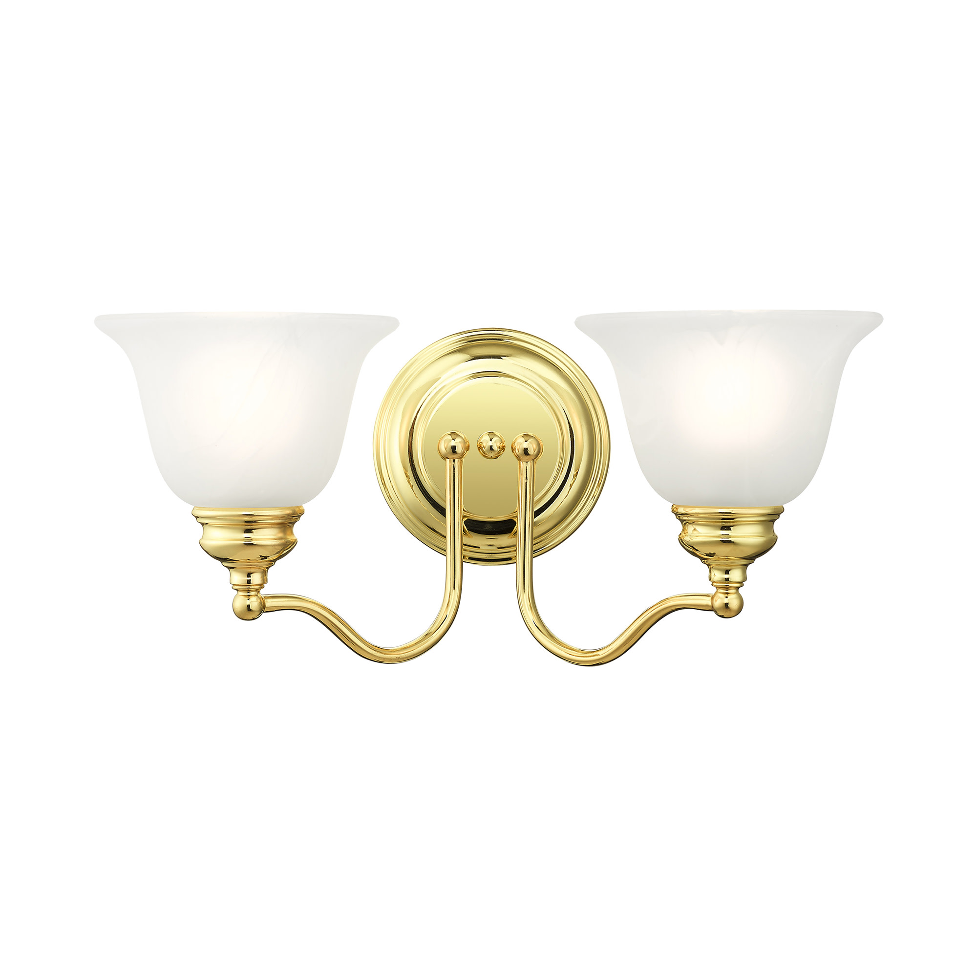 Photos - Chandelier / Lamp Livex Lighting 1352 Essex Bathroom Vanity Bar with 2 Lights Polished Brass Indoor Lighting Bathroom Fixtures Vanity Light 13