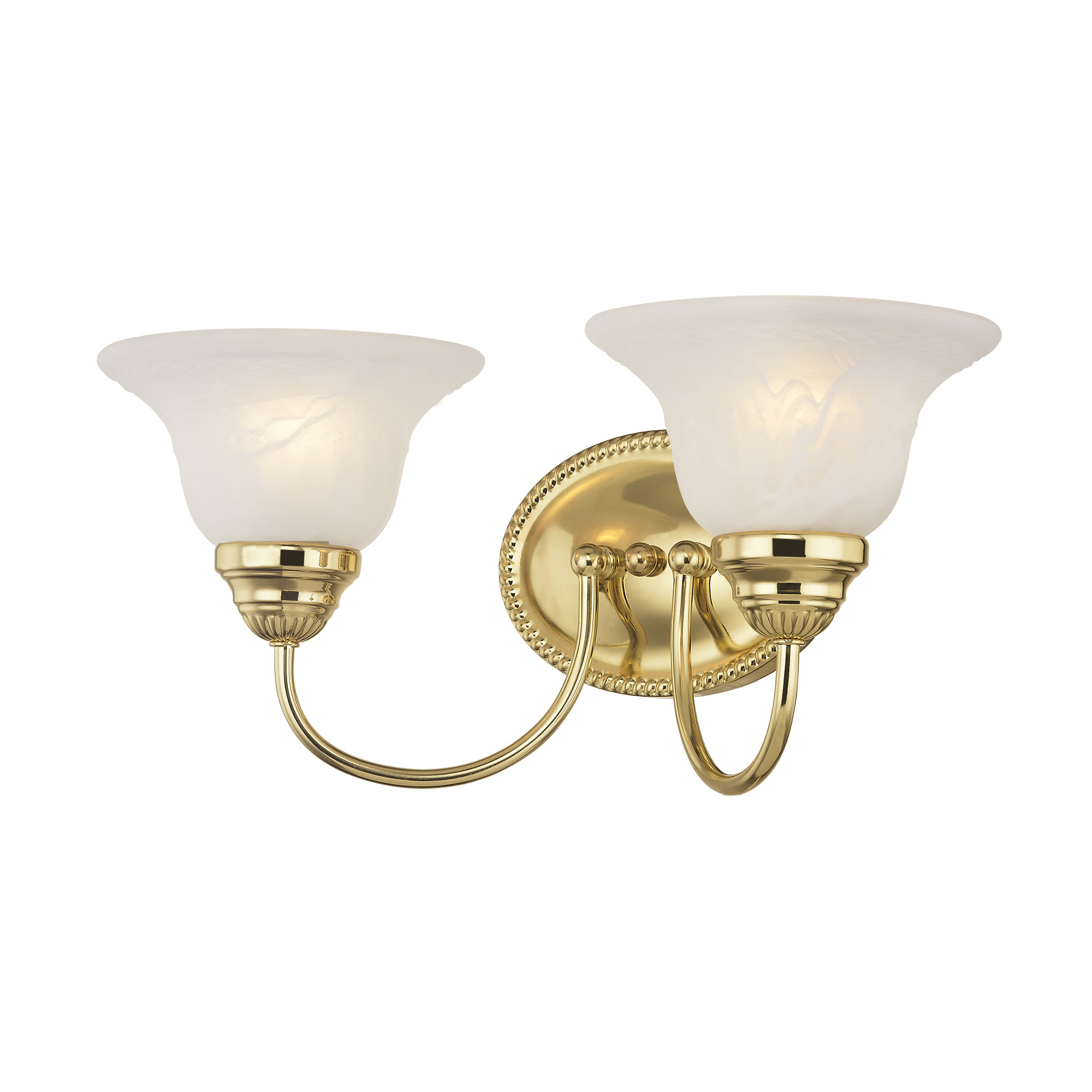 Photos - Chandelier / Lamp Livex Lighting 1532 Edgemont Bathroom Vanity Bar with 2 Lights Polished Brass Indoor Lighting Bathroom Fixtures Vanity Light