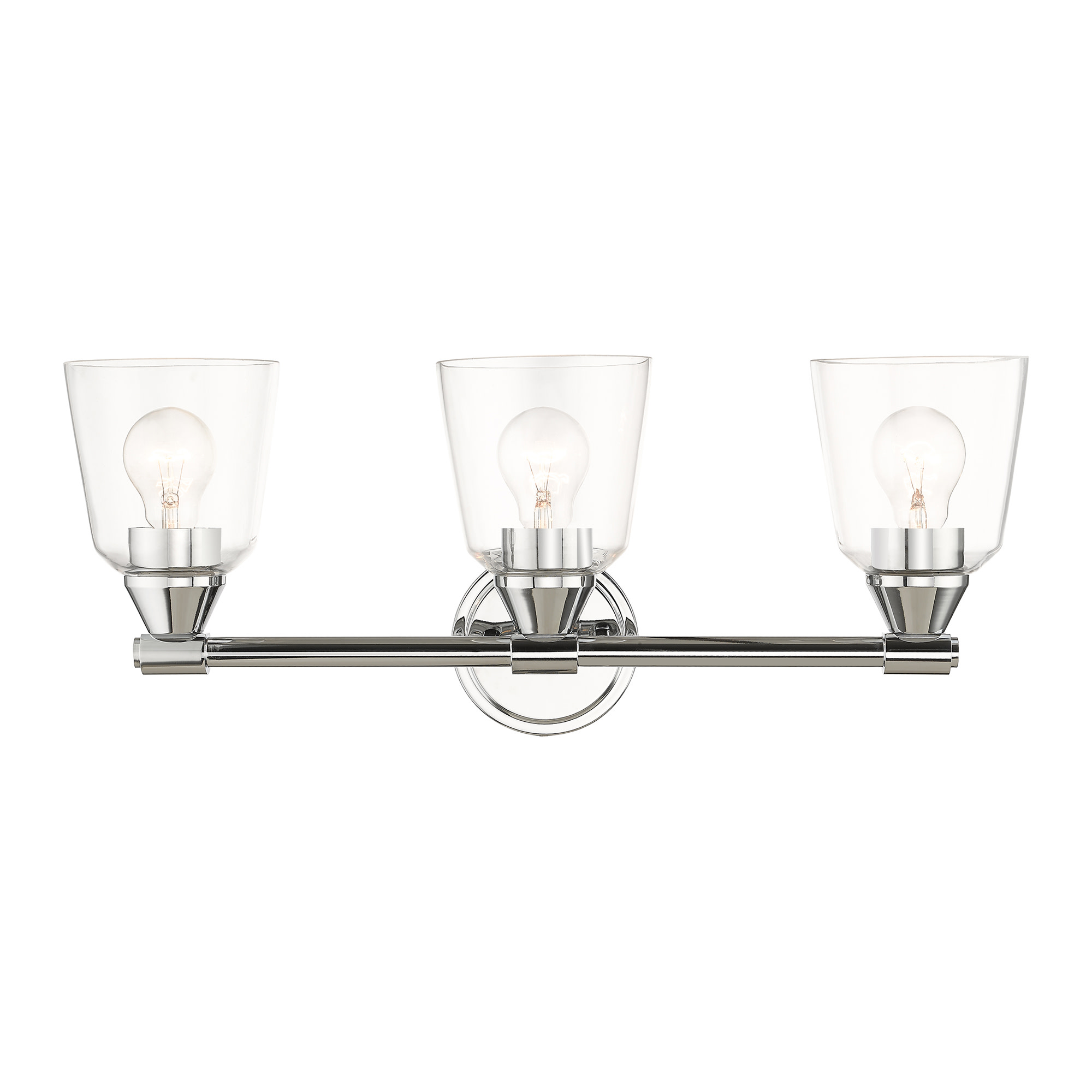 Photos - Chandelier / Lamp Livex Lighting 16783 Catania 3 Light 23" Wide Vanity Light Polished Chrome Indoor Lighting Bathroom Fixtures Vanity Light 16
