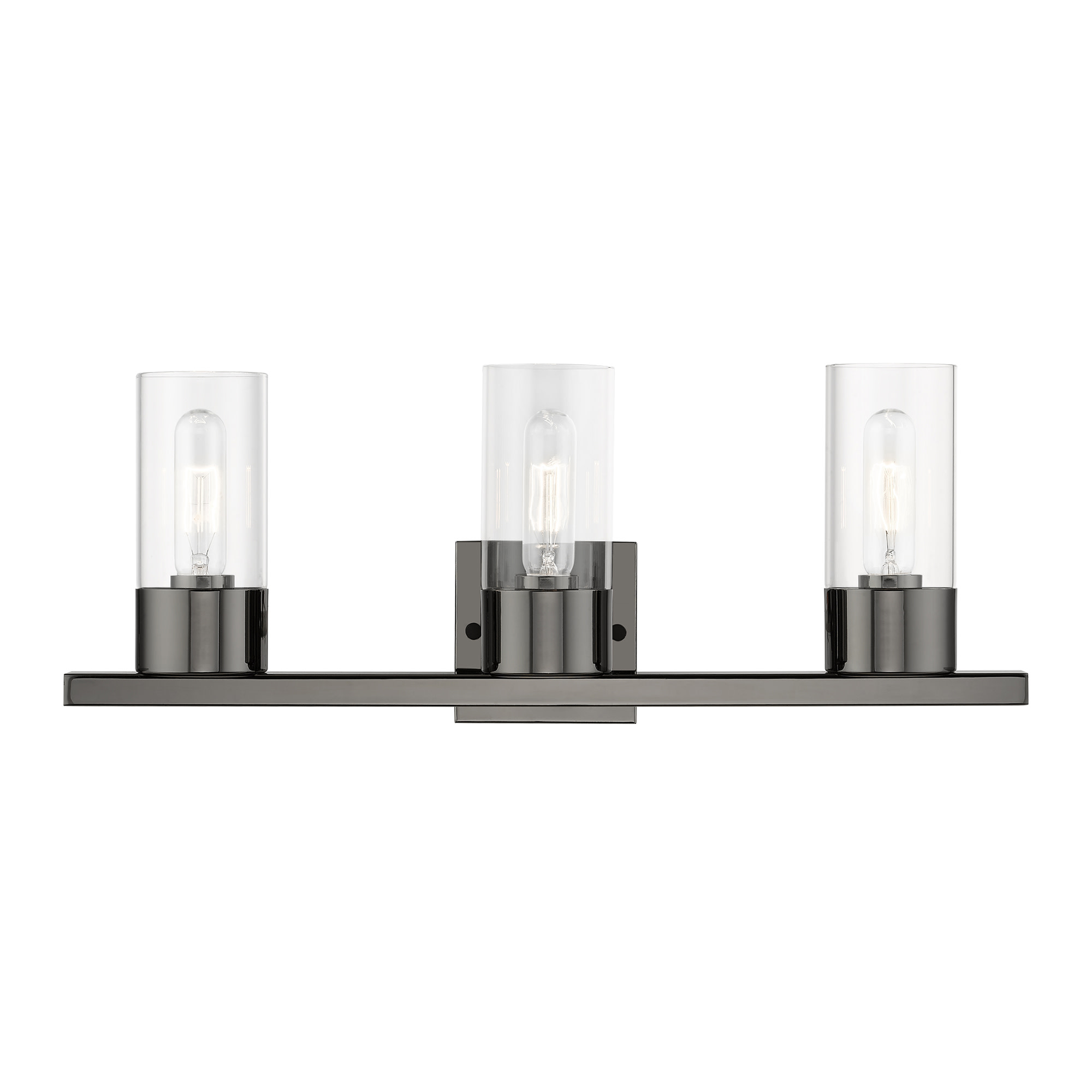 Photos - Chandelier / Lamp Carson Livex Lighting 17313  3 Light 23" Wide Commercial Vanity Light Black Chrome Indoor Lighting Bathroom Fixtures Vanity L 