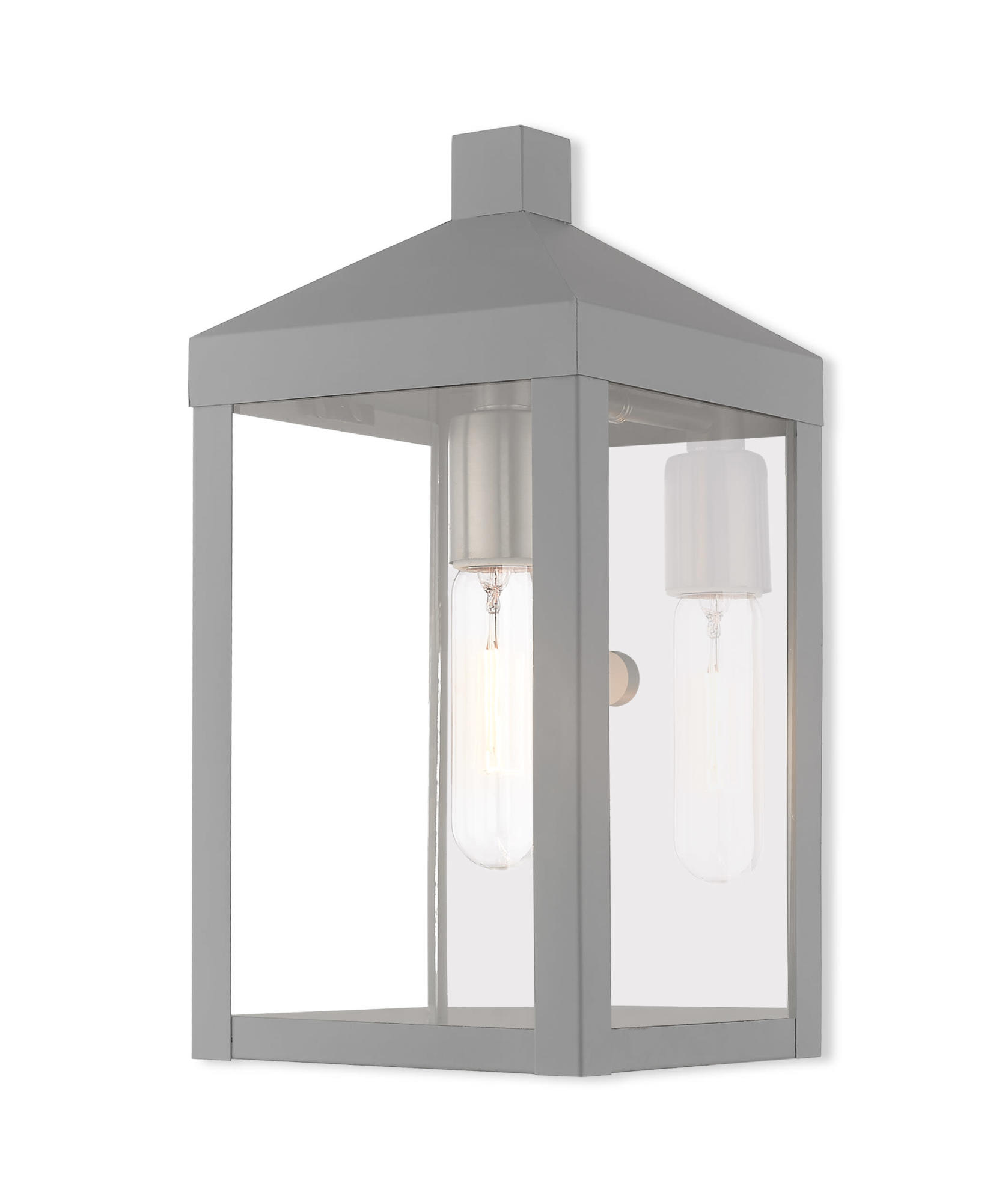 Photos - Floodlight / Street Light Livex Lighting 20582 Nyack Single Light 13" Tall Outdoor Wall Sconce Nordic Gray Outdoor Lighting Wall Sconces 20582-80