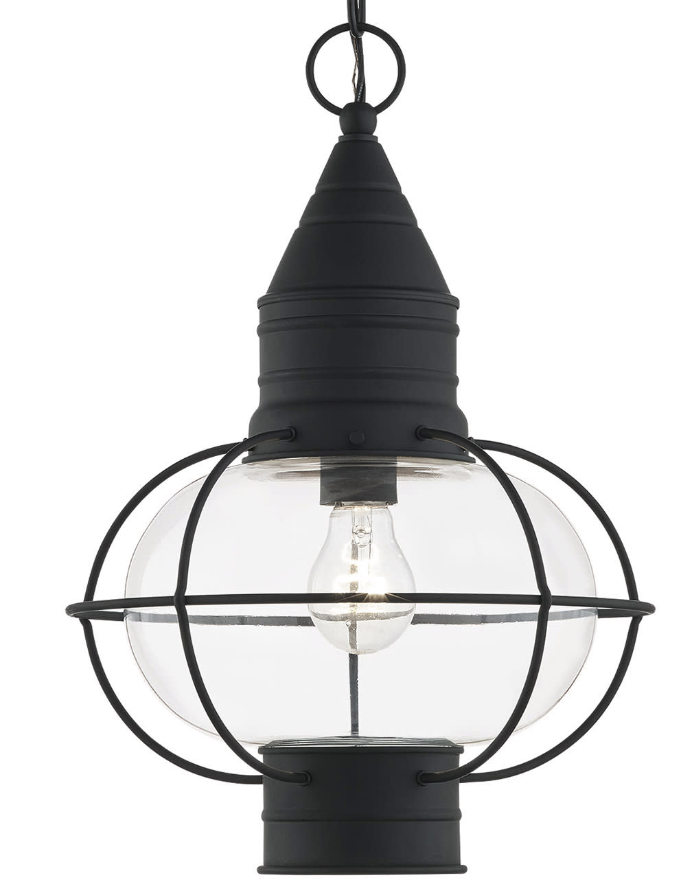 Photos - Floodlight / Street Light Wide Livex Lighting 26906 Newburyport 11"  Outdoor Pendant Black Outdoor Lighting Pendants 26906-04 