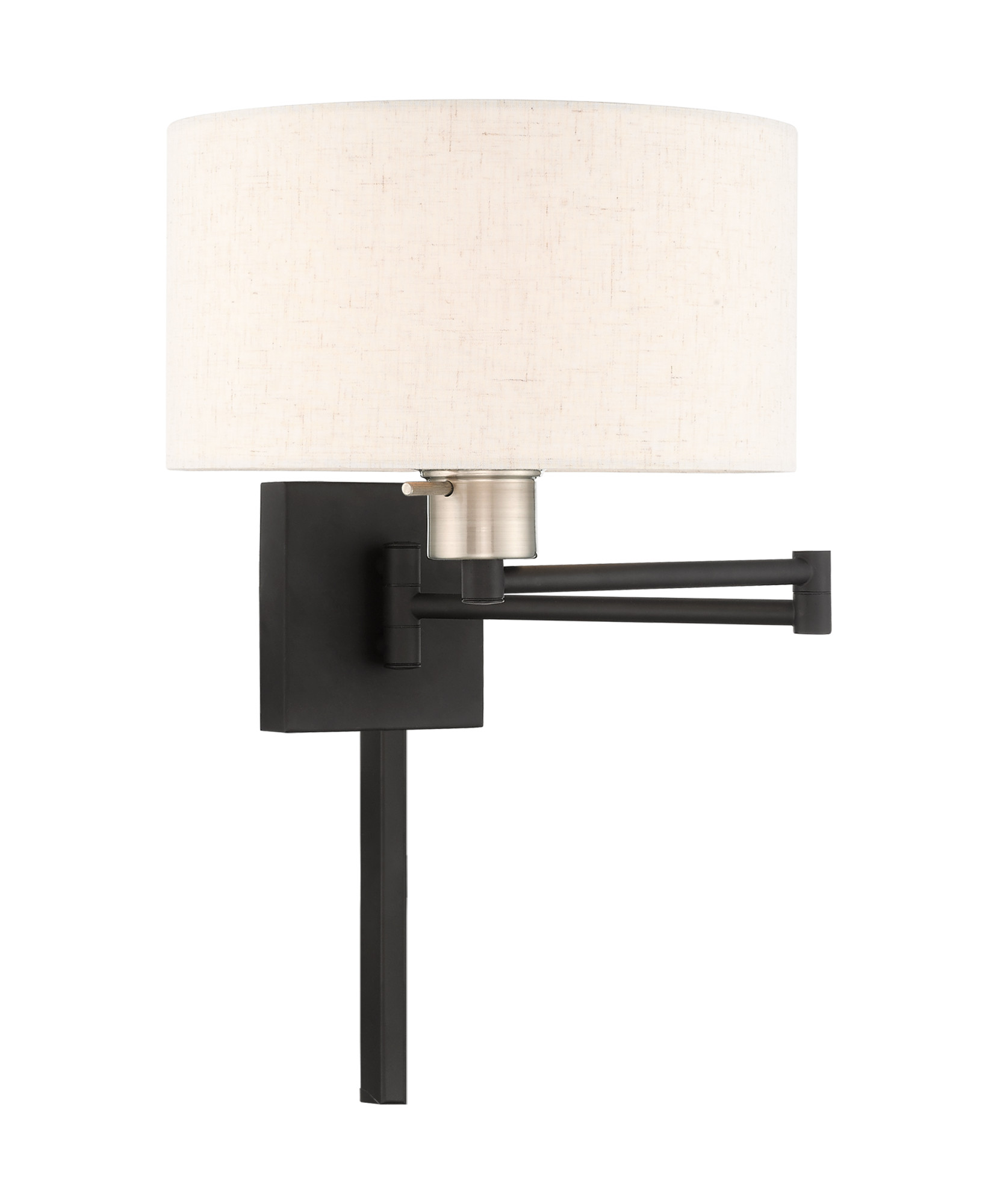 Photos - Chandelier / Lamp Livex Lighting 40037 Single Light 11" Tall Wall Sconce Black Indoor Lighting Wall Sconces 40037-04