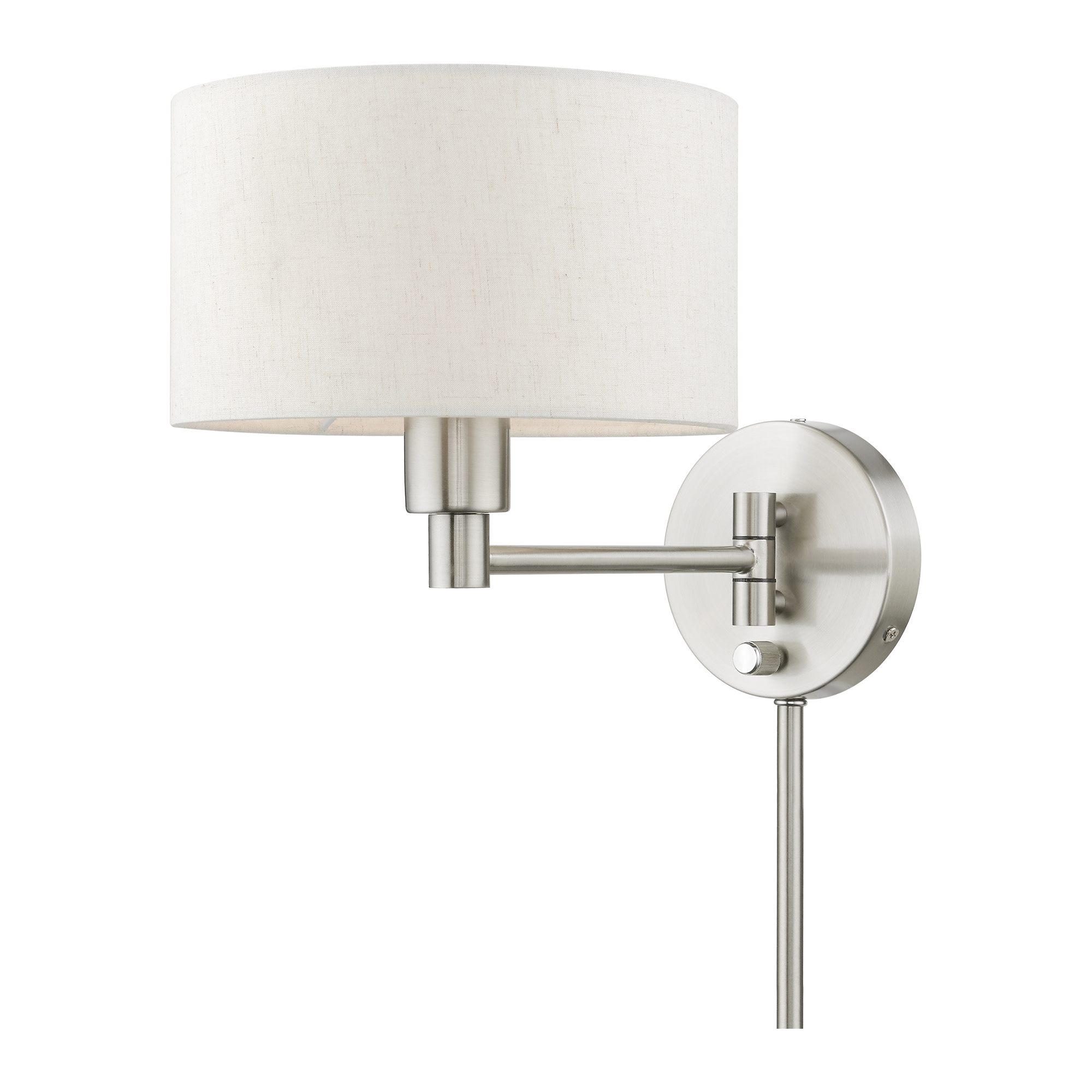 Photos - Chandelier / Lamp Livex Lighting 40940 Allison 10" Tall Commercial Wall Sconce Brushed Nickel Indoor Lighting Wall Sconces 40940-91