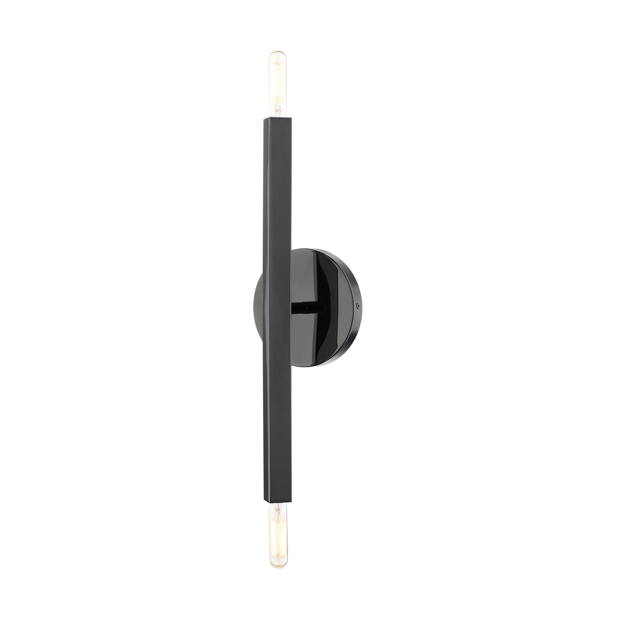 Photos - Chandelier / Lamp Monaco Livex Lighting 46981  2 Light 16" Tall Wall Sconce Black Chrome Indoor Lighting Wall Sconces 46981-46 