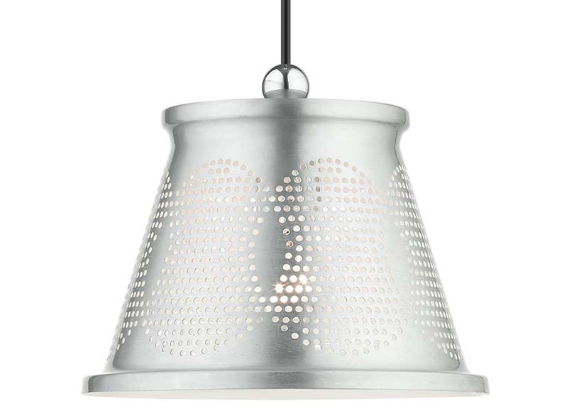 Photos - Chandelier / Lamp Livex Lighting 49096 Single Light 10" Wide Mini Pendant Brushed Aluminum Indoor Lighting Pendants 49096-66