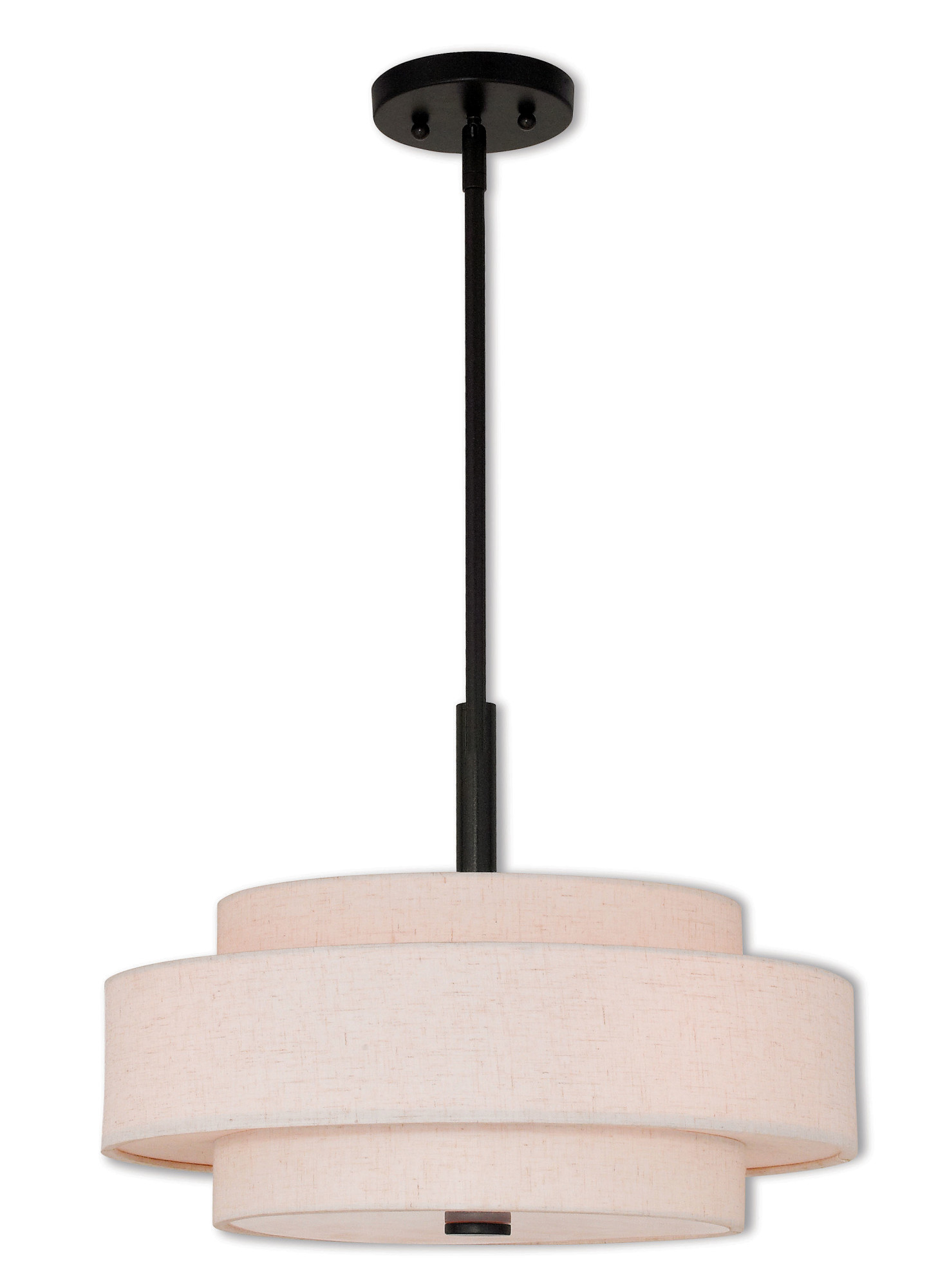Photos - Chandelier / Lamp Meridian Livex Lighting 52137  4 Light 18" Wide Pendant English Bronze Indoor Lighting Pendants 52137-92 